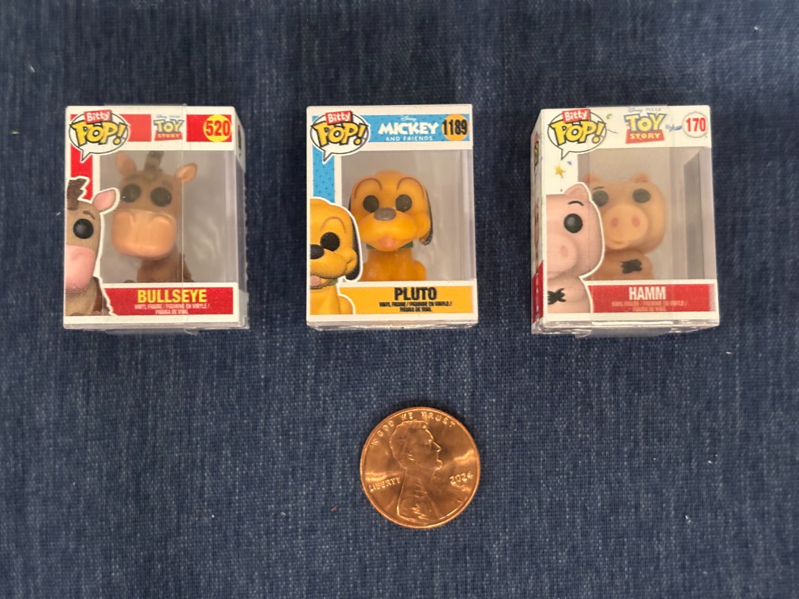 Funko Bitty Pops Toy Story BULLSEYE ~ HAMM ~ Disney Mickey & Friends PLUTO Minis