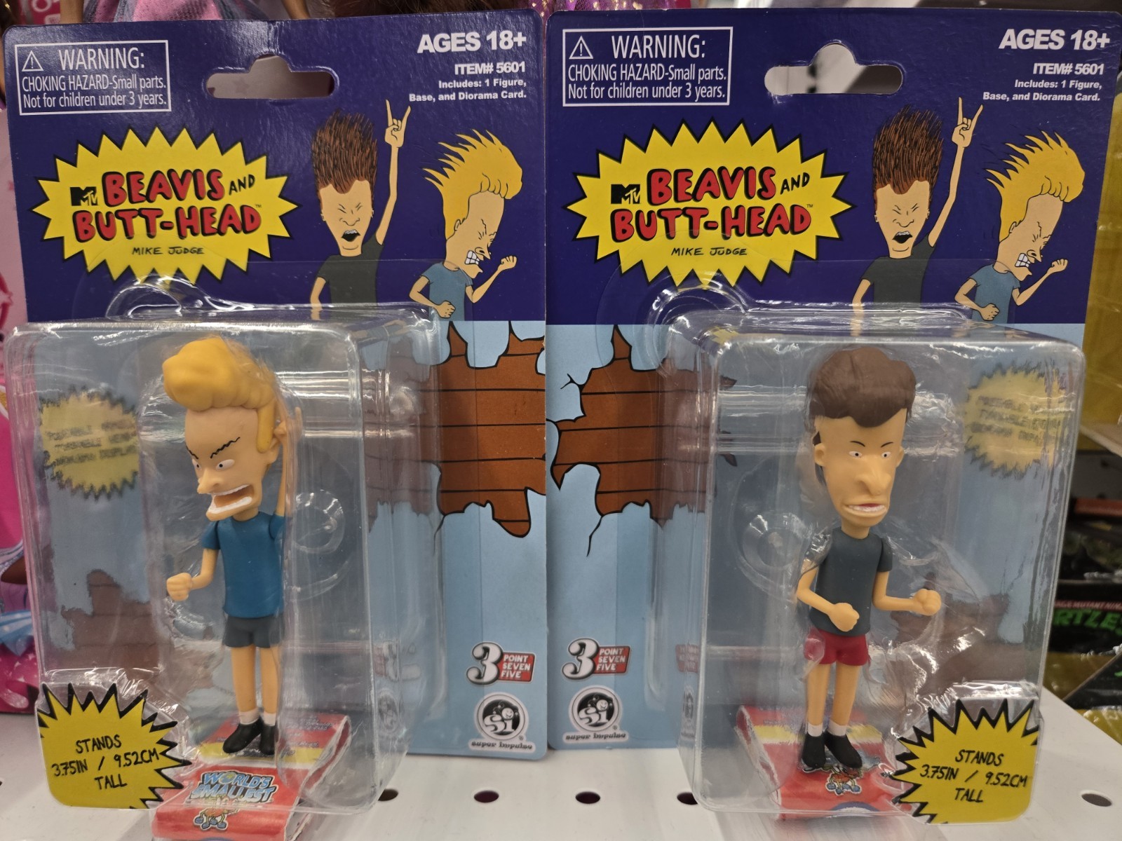 BEAVIS & BUTTHEAD 3.75 inch ACTION FIGURE SET SUPER IMPULSE MTV MIKE JUDGE NEW!