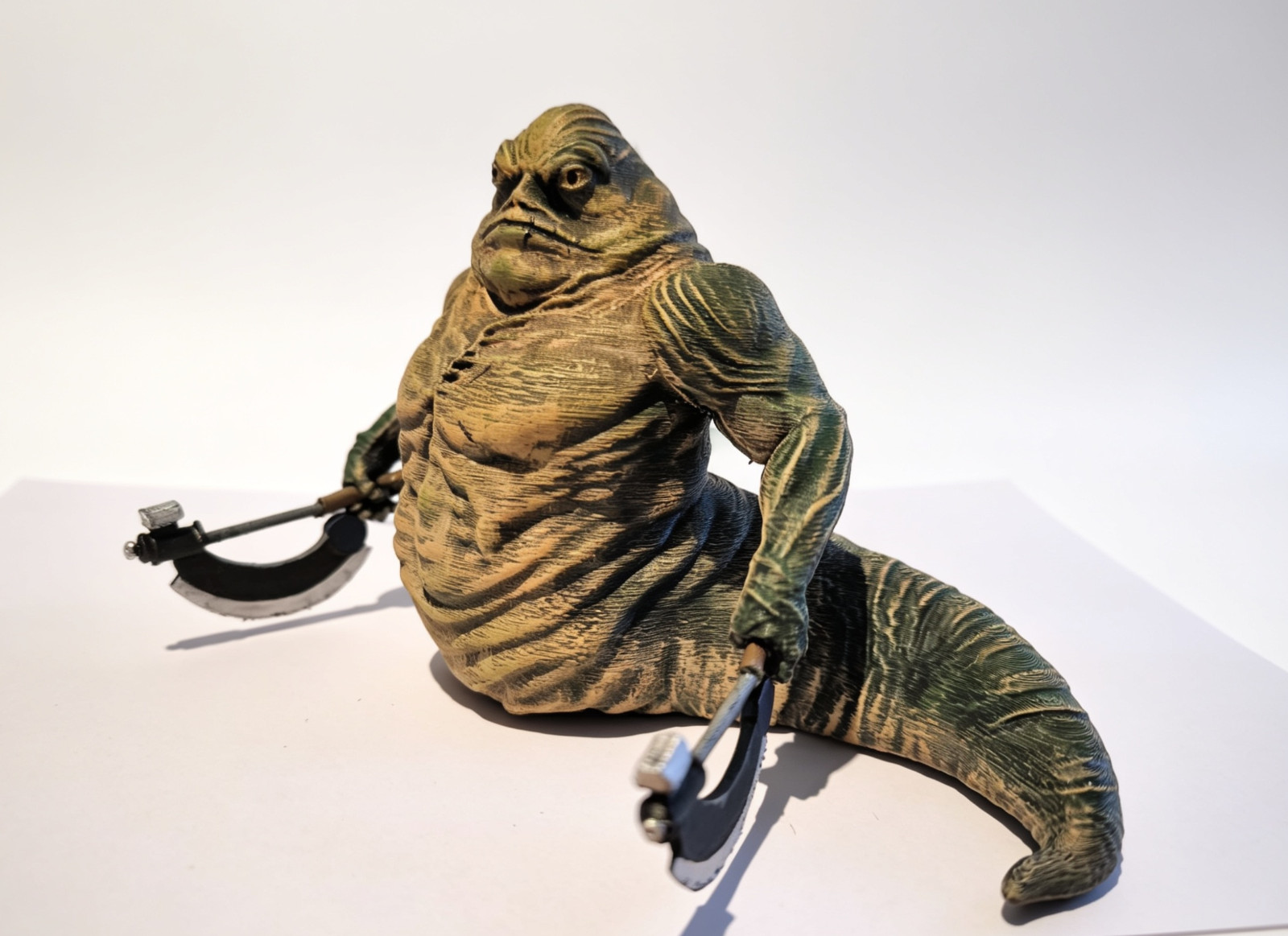 Rotta the Hutt Inspired Figure (The Mandalorian and Grogu) Hand Painted Custom