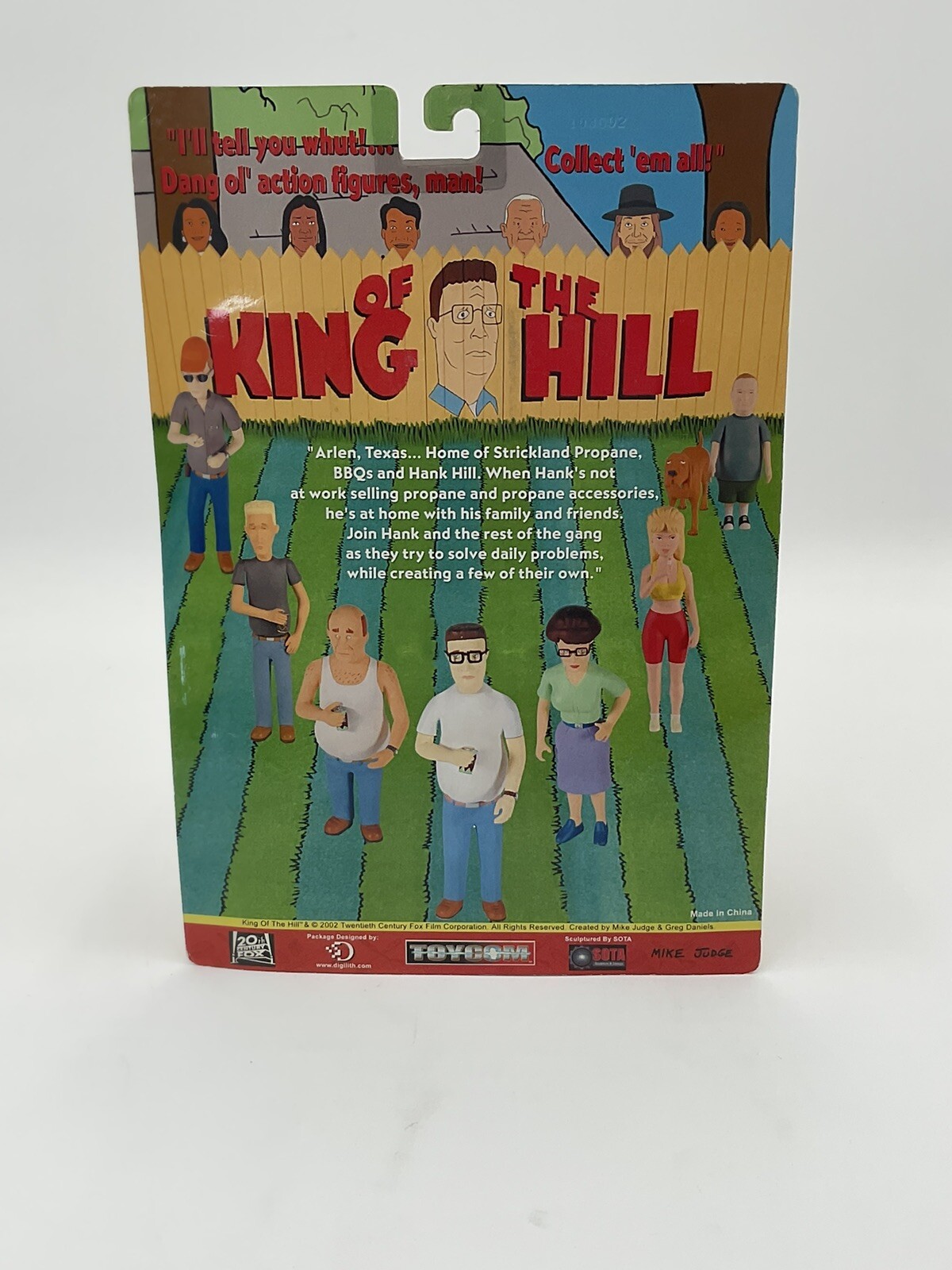 KING OF THE HILL – HANK HILL Action Figure TOYCOM SOTA DESIGN MIKE JUDGE 2002