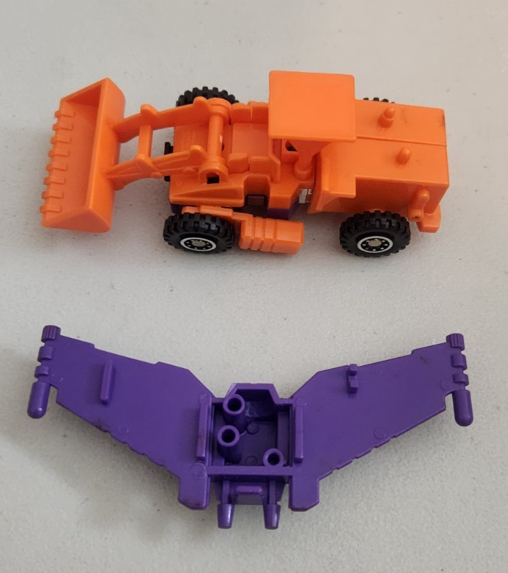 Transformers G2 Devastator Constructicon SCRAPPER with Canopy RARE ORANGE KBToys