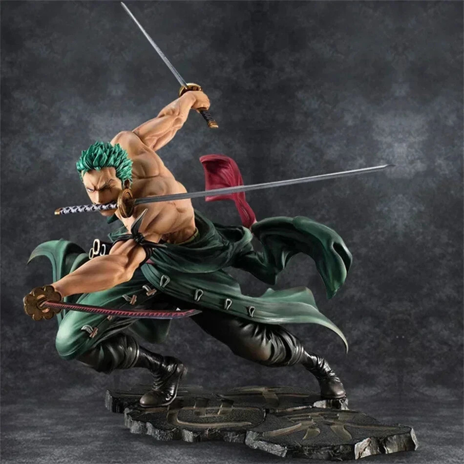 Hot One Piece 10cm Anime Figure GK Roronoa Zoro Three-blade Sa-maximum Manga