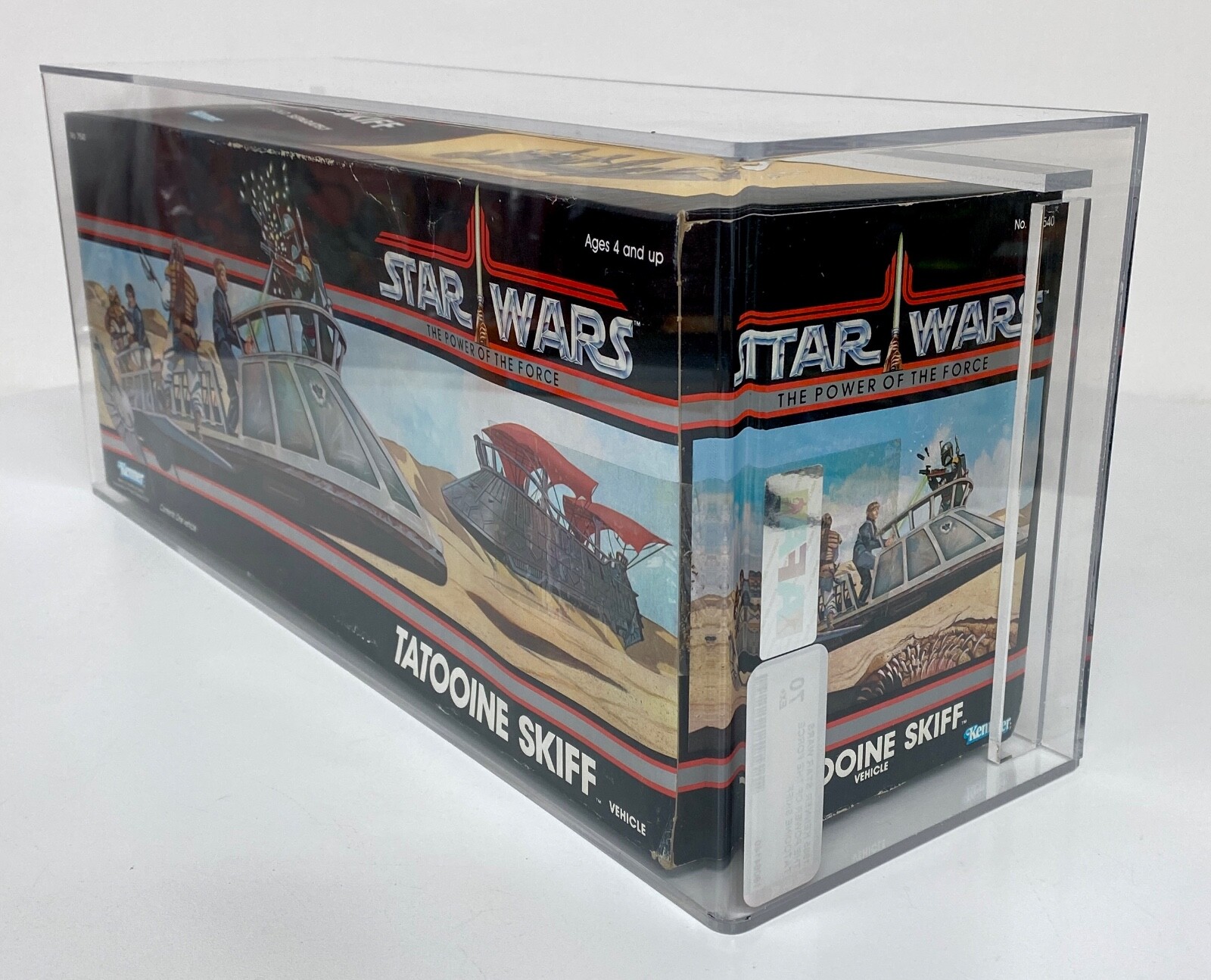 AFA 70 Red Label Vintage 1985 Kenner Star Wars Power of the Force TATOOINE SKIFF