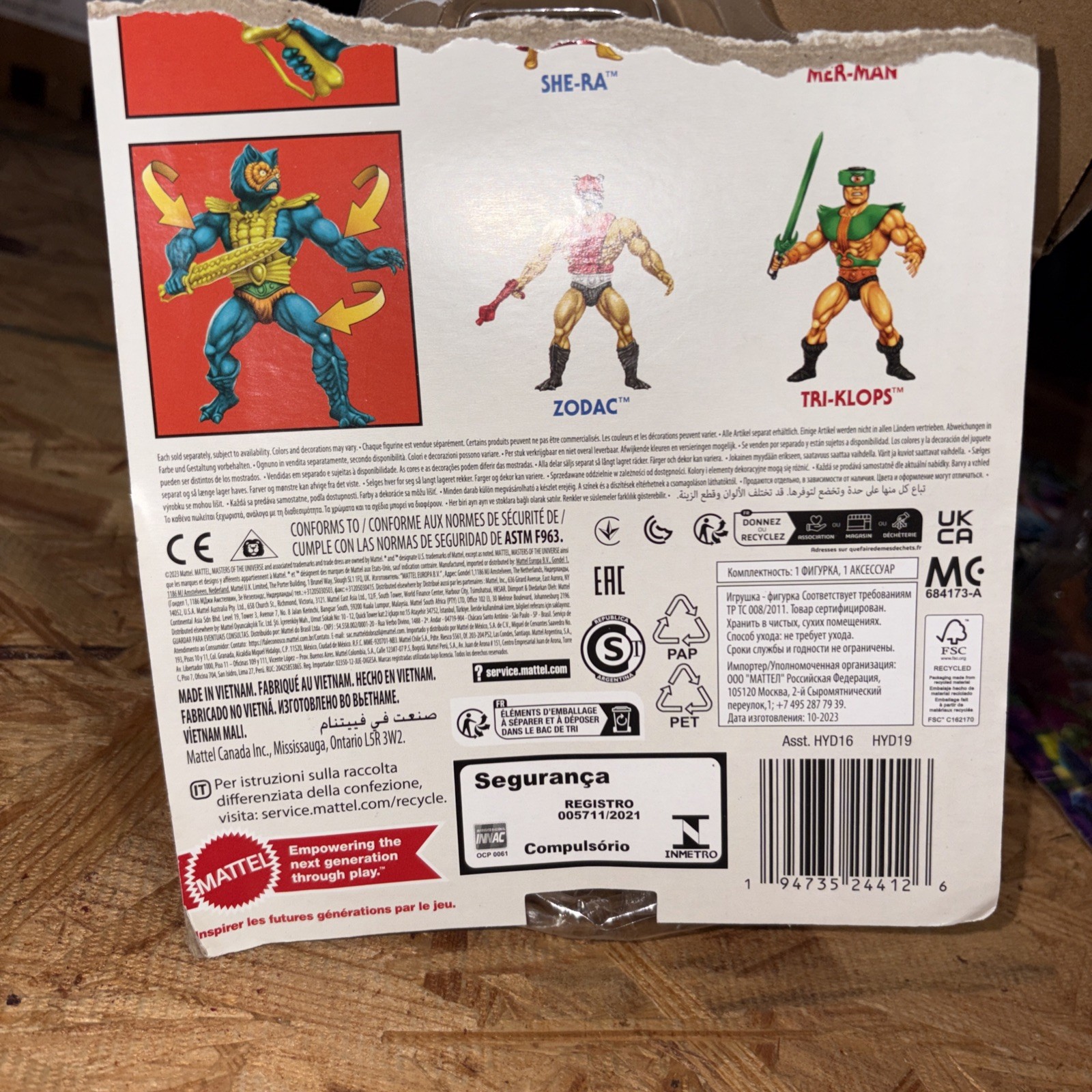 Masters of the Universe Origins Mer-Man Action Figure 2023 Mattel Loose New READ