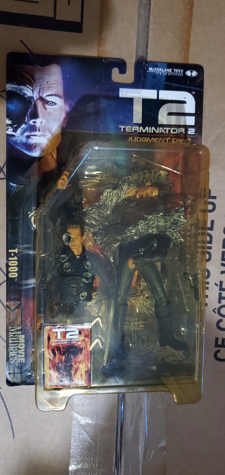 TODD MCFARLANE TOYS Movie Maniacs4 TERMINATOR 2 T1000 ACTION FIGURE NIB 2001