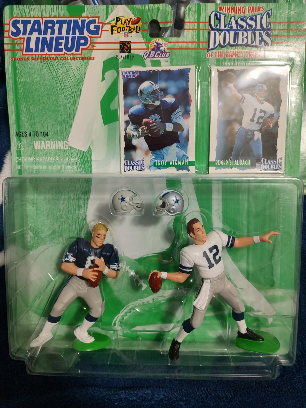 5 Cowboys Action Lot Emmitt Smith Staubach Aikman Dorsett Moose Johnston Lot