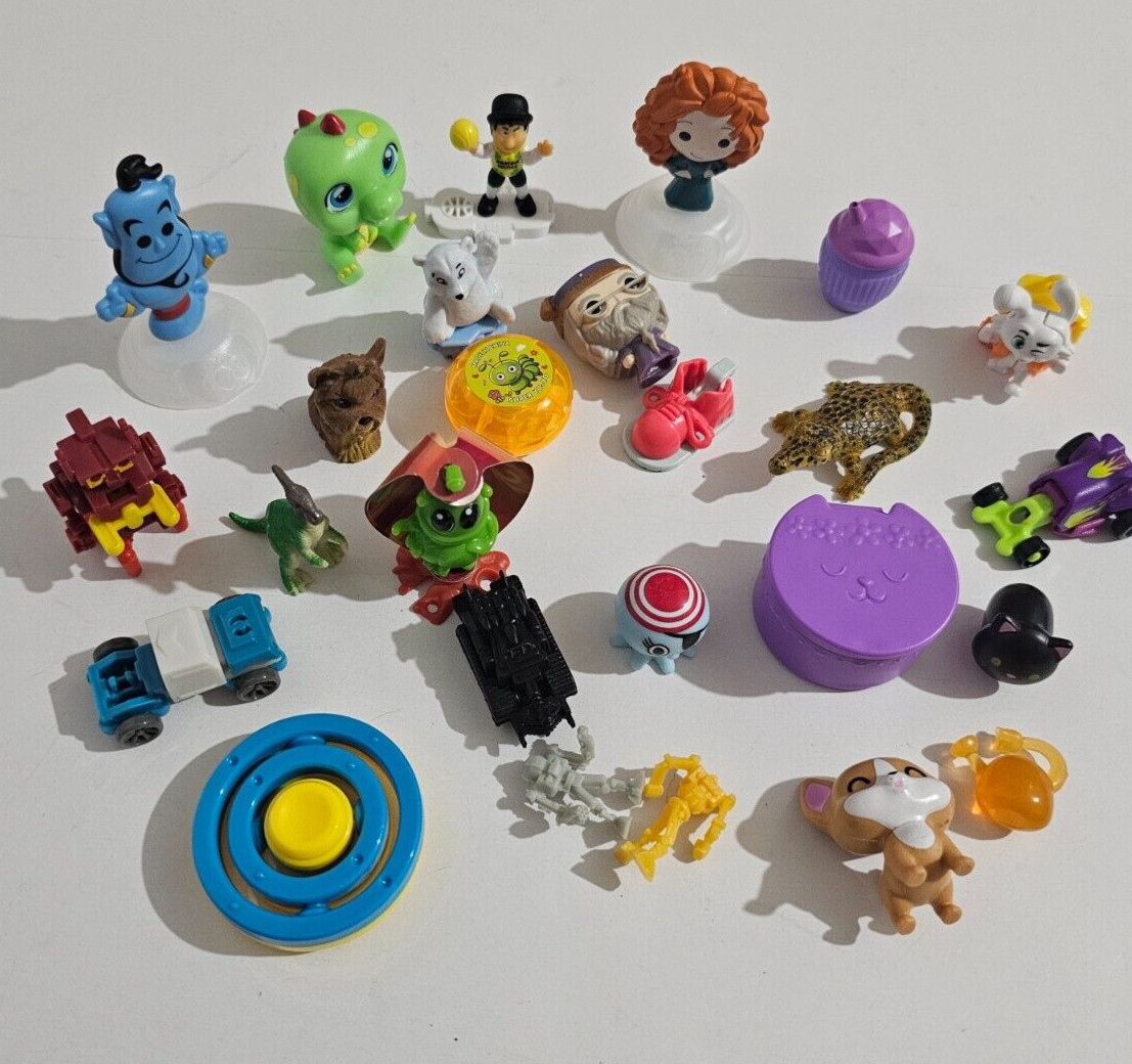 Bag Of Small Toys Bulk of PVC & Plastic Figures Toy Modern, Barely Played With