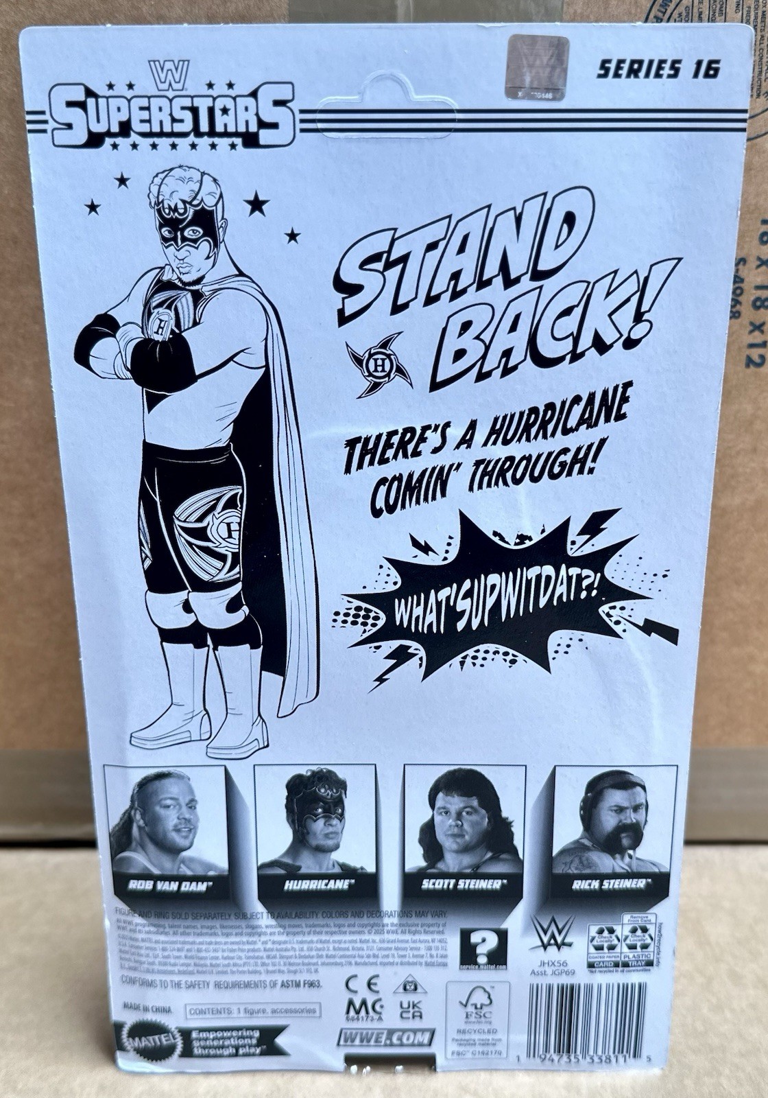 WWE Superstars Series 16 Rob Van Dam, Hurricane, Scott & Rick Steiner Lot