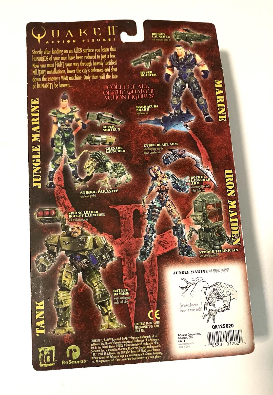 Quake 2 Action Figures Jungle Marine Athena NIB