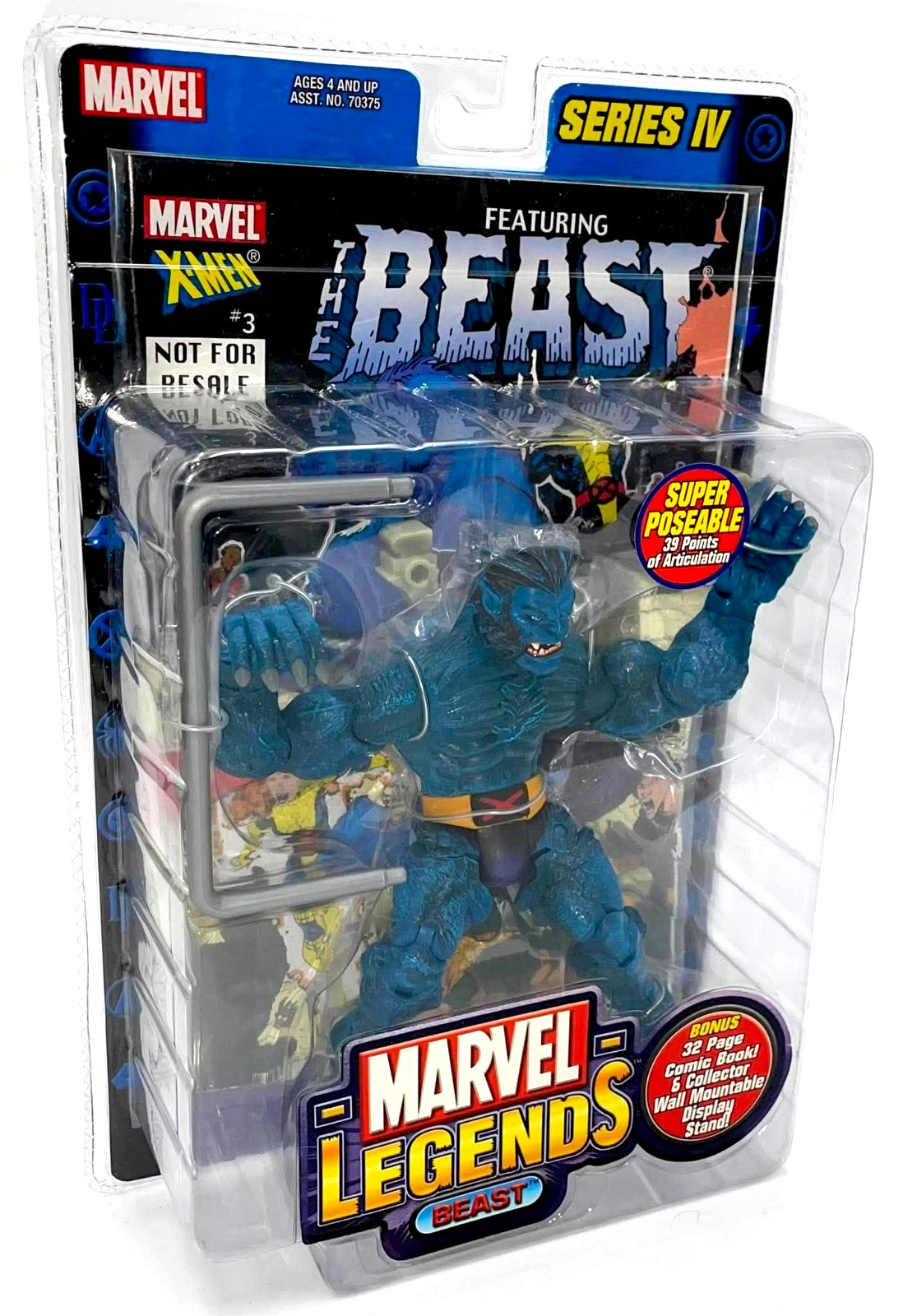 Vintage 2003 Toy Biz Marvel Legends BEAST 6″ Action Figure MOC MIP Sealed X-Men