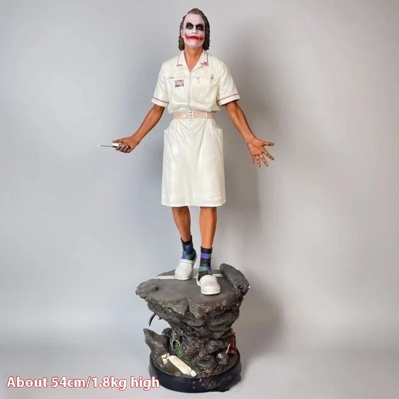 Heath Ledger Joker Nurse Uniform 54 cm Figure – Dark Knight Movie Replica Statue