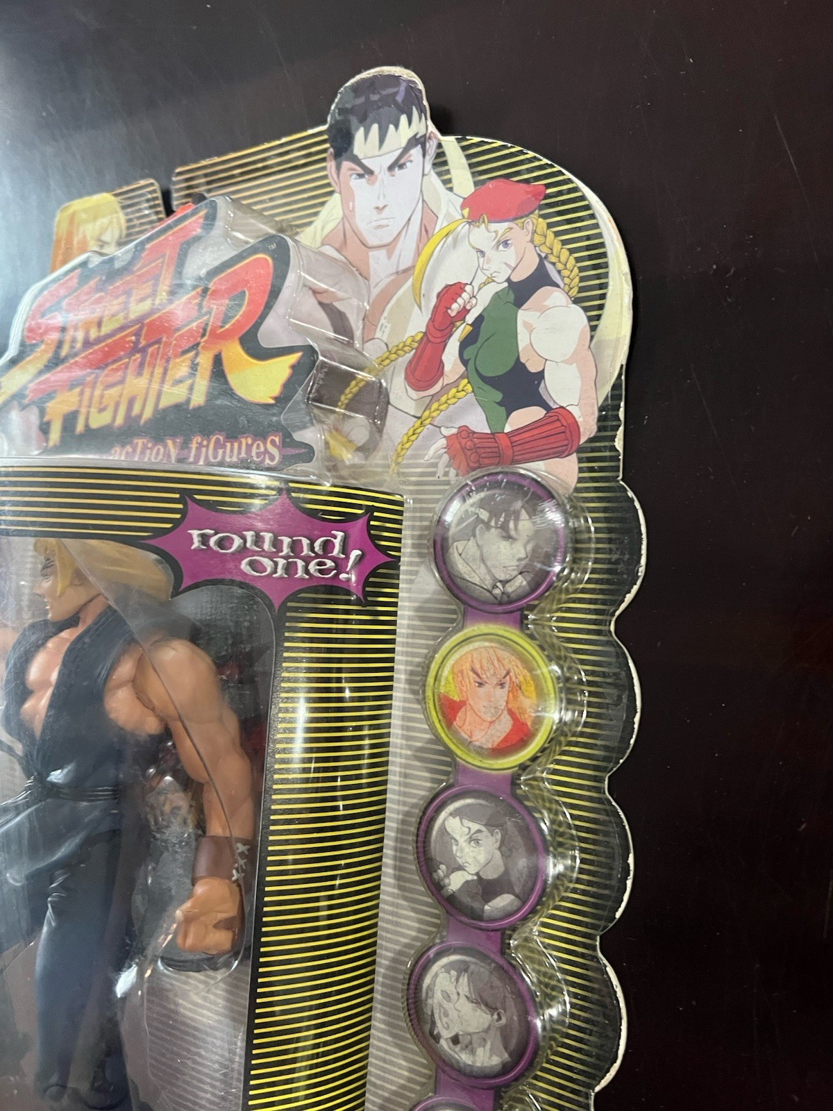 Street Fighter action figure Ken player two figure Resaurus 1999 capcom