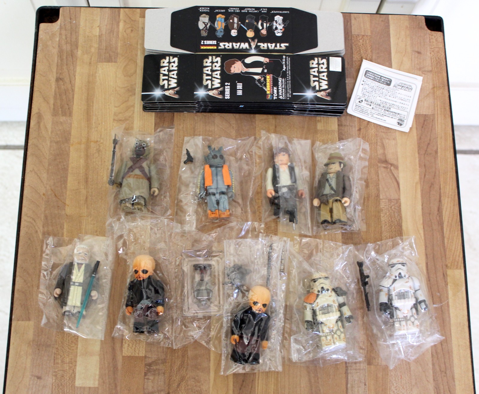Star Wars Kubrick Series 2 Medicom Complete Set Chase Secret RARE Indiana Jones