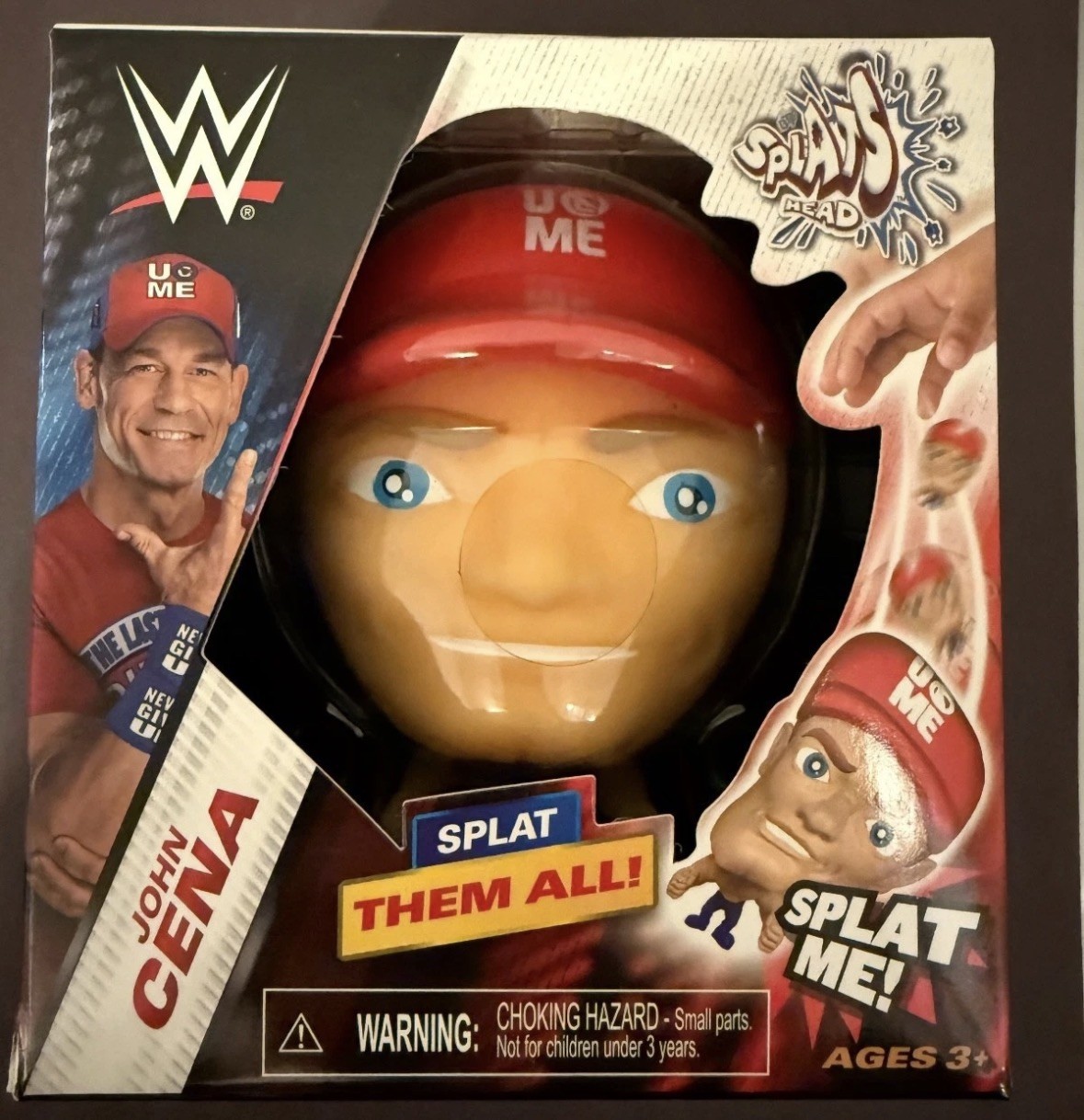 WWE Splat Heads JOHN CENA Shape Shifting Stretch Squeeze Smash Figure