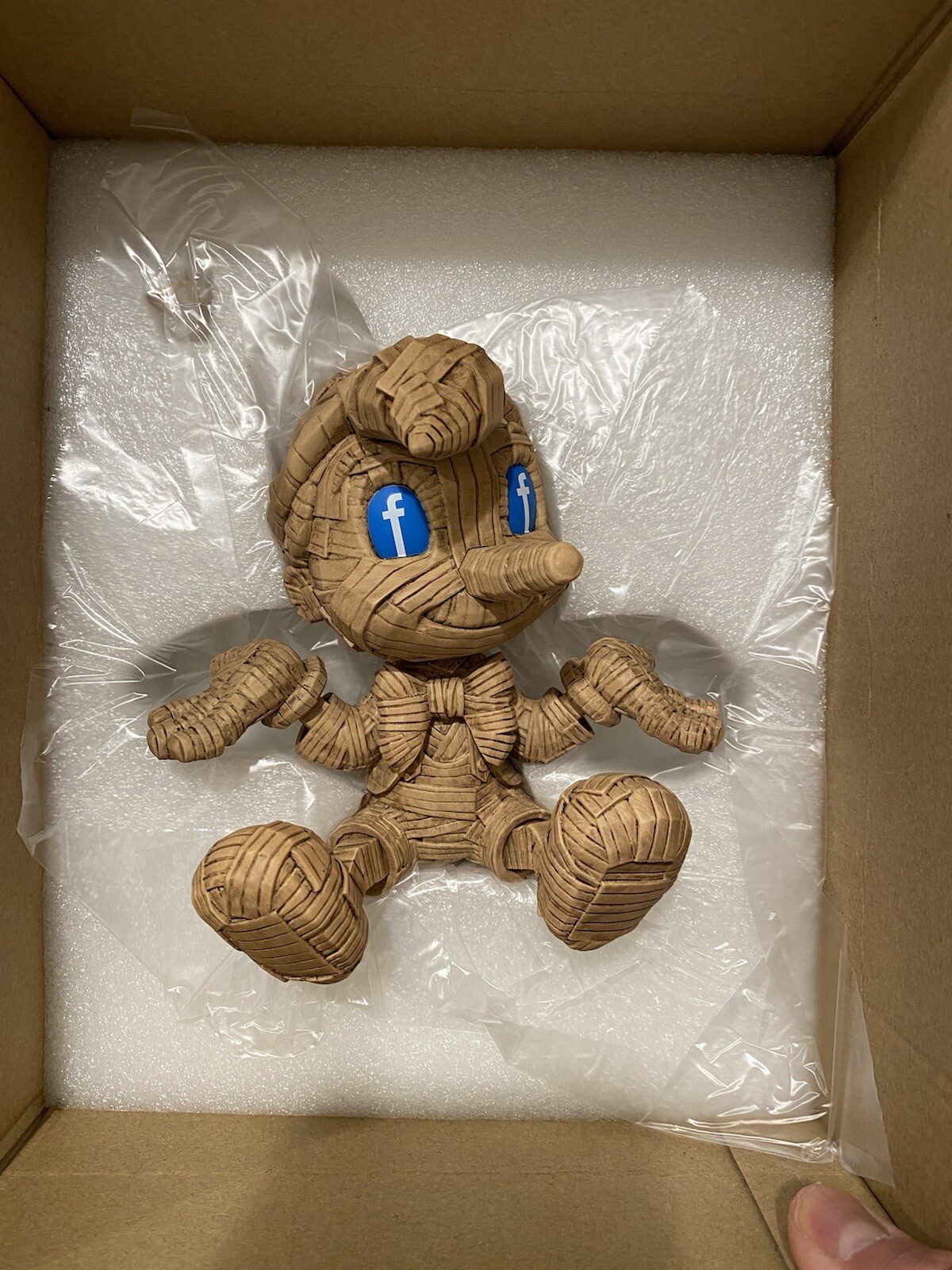 Thundermates “Lying F” mini sculpture by Laurence Vallieres LE 200 PC In Hand