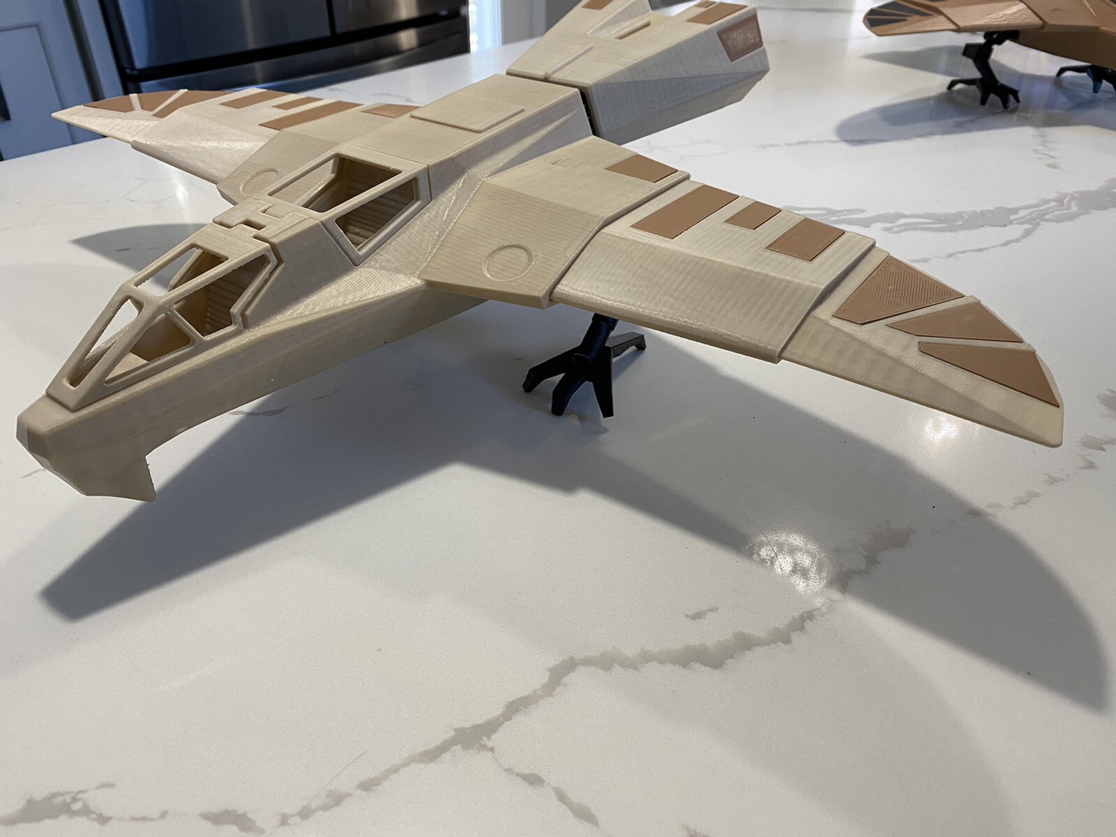 Buck Rogers Custom Designed 3D printed Classic Hawk’s Warhawk Fighter