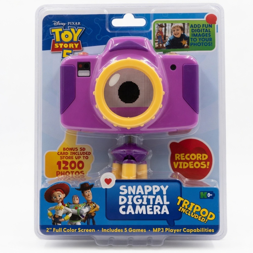 Toy Story 5 Snappy Camera & Tripod – 2″ Screen, 5 Games & Videos, Kids Ages 3+