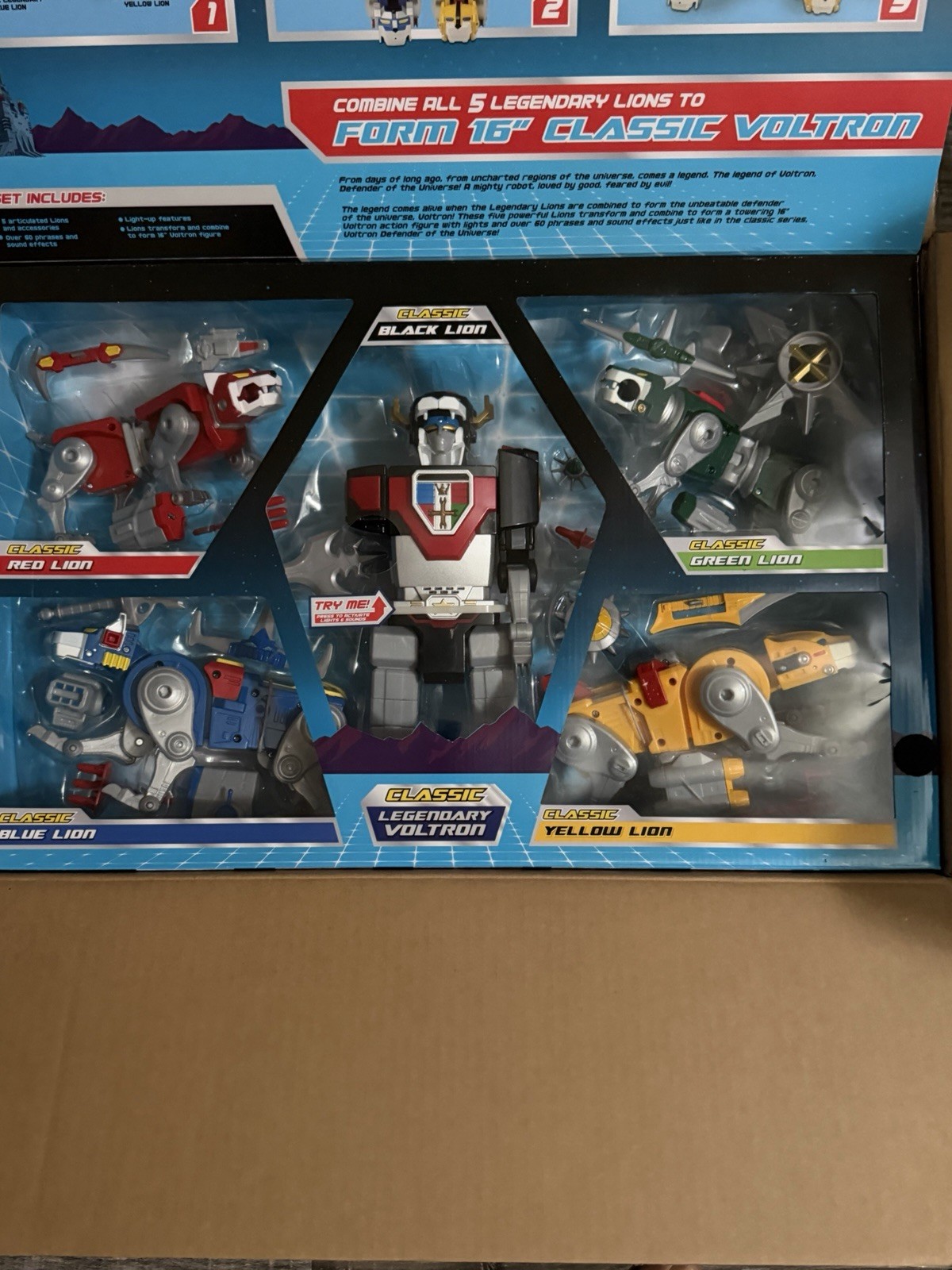 Voltron Classic Legendary Defender 40th Anniversary 5 Lion Complete Set New