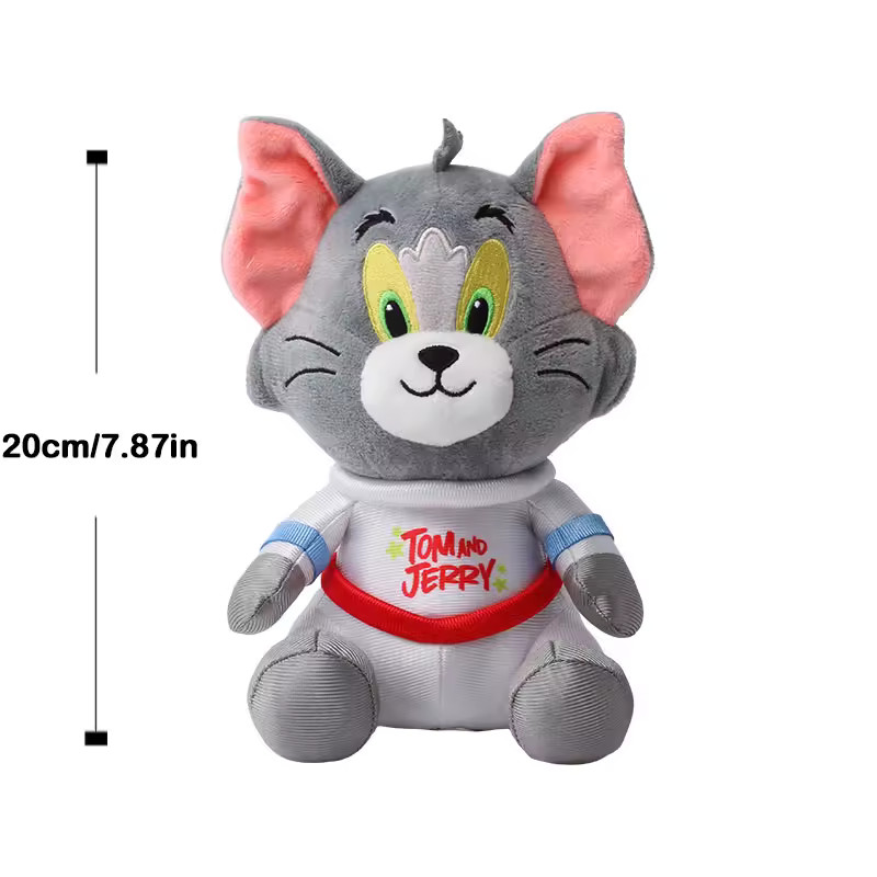 20cm Tom and Jerry Tom Cartoon Plush Toy Soft Stuffed Animal Gift for Kids