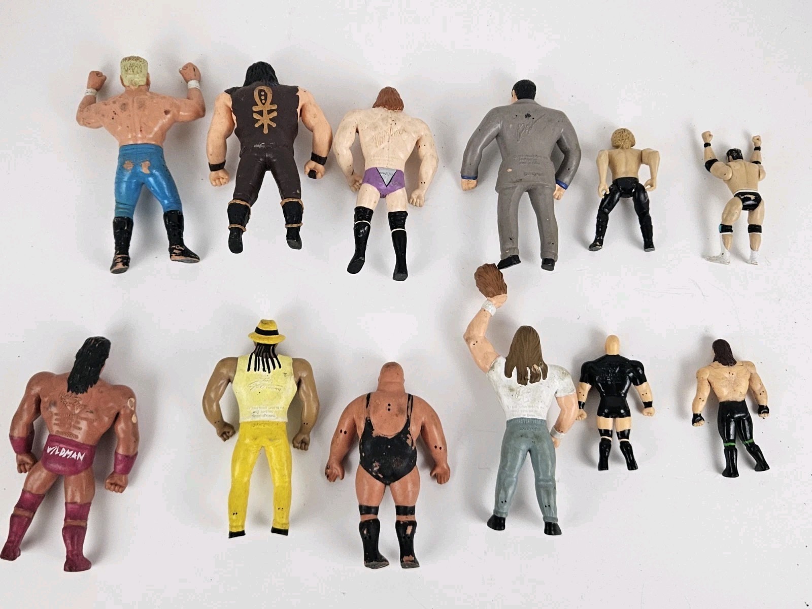1990’s Lot 12 Vintage WWF Wrestling Collectibles Action Figures Titan Sports Inc
