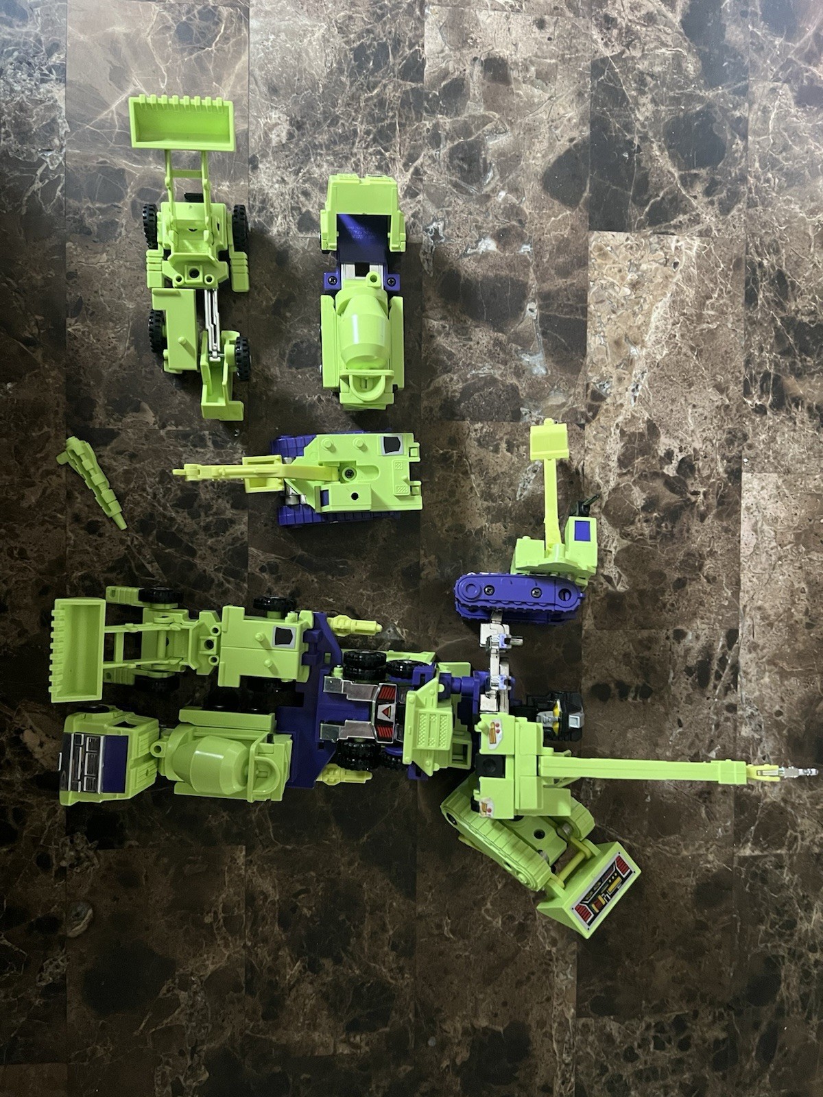 Vintage G1 Transformers Devastator Constructicons Hasbro Decepticon 84