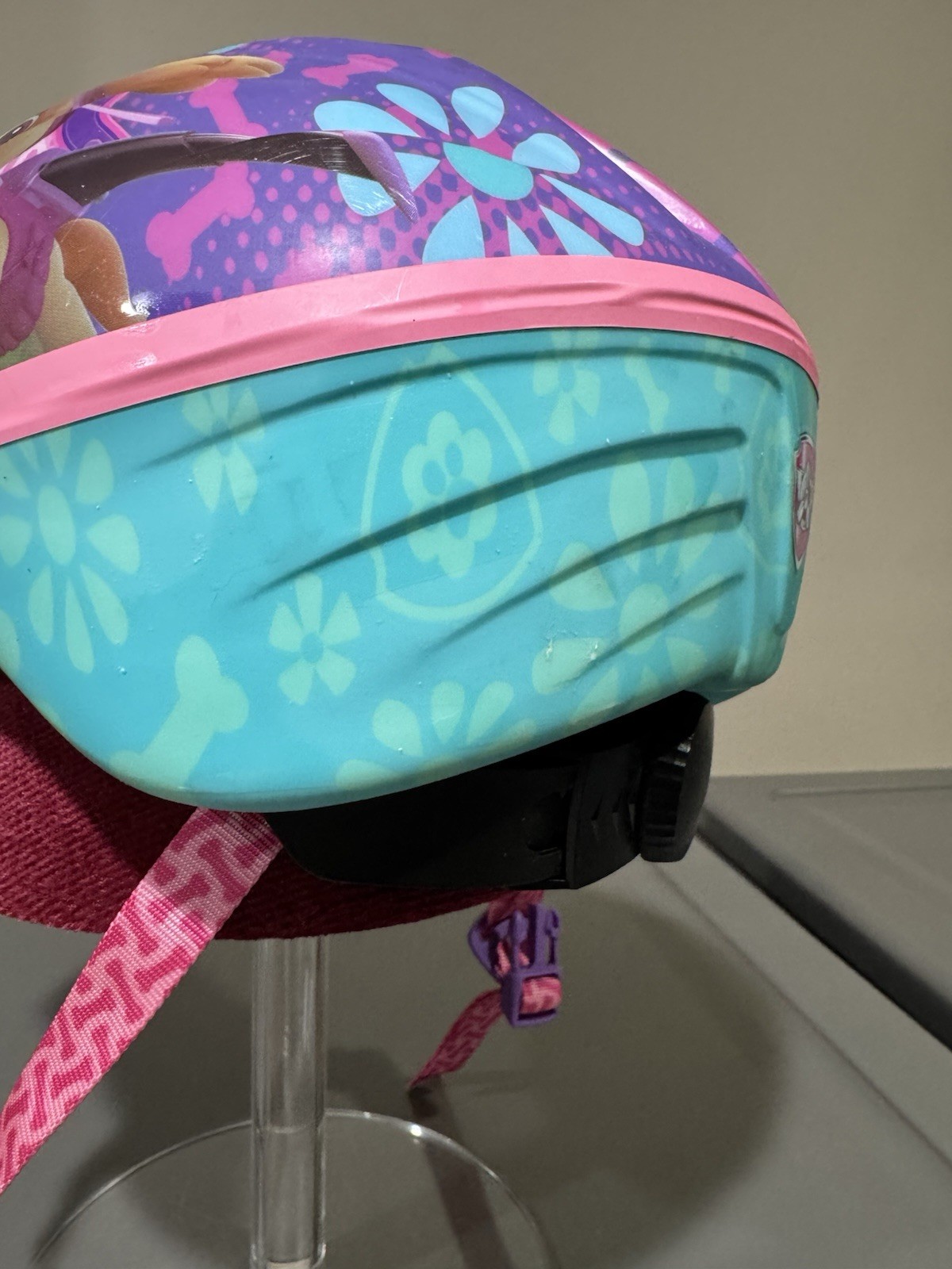 Schwinn Paw Patrol Skye Kids Bike Helmet Adjustable Girls 3-5 Years Purple Pink