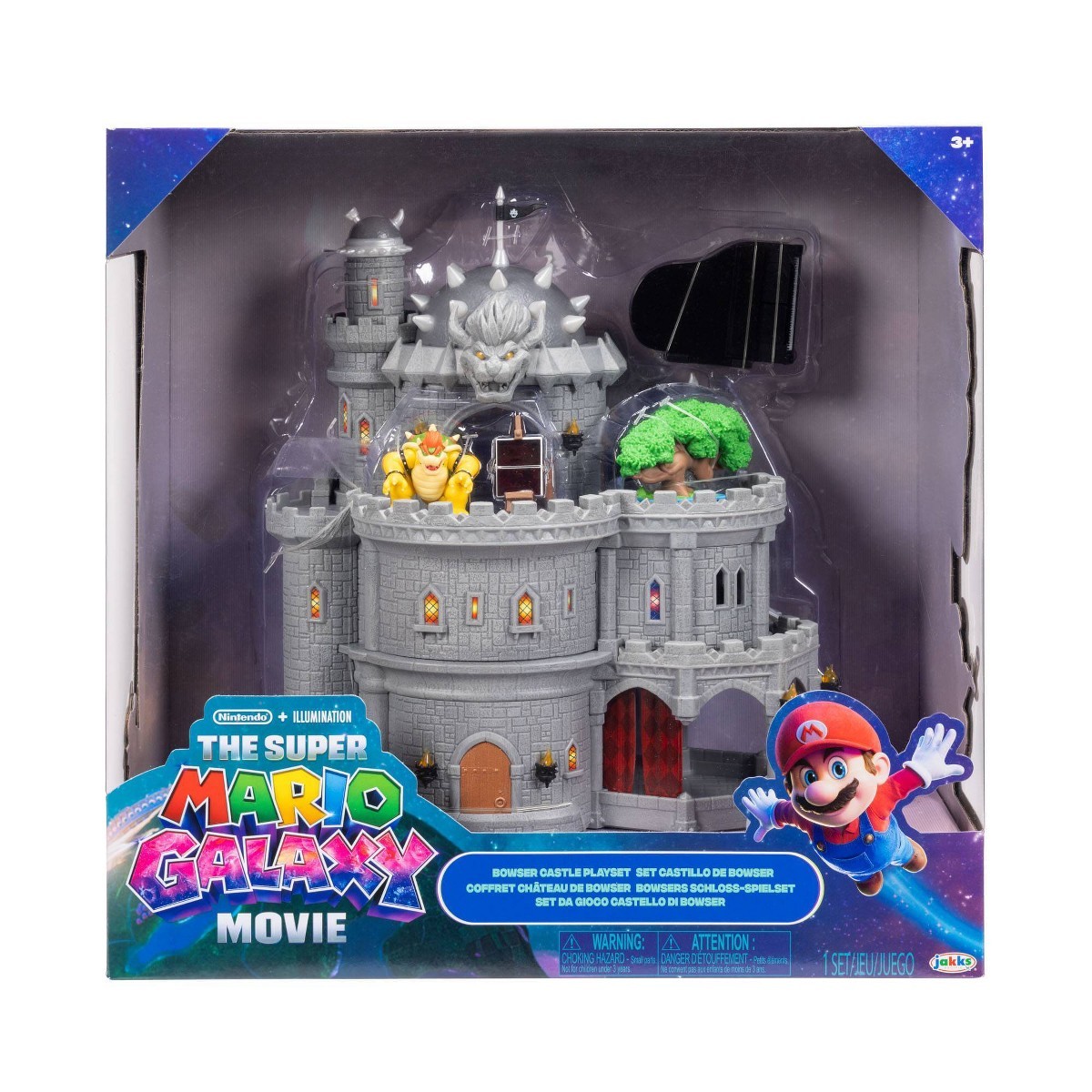 The Super Mario Galaxy Movie–Deluxe Bowser Castle Playset with 1.5”Bowser Figure