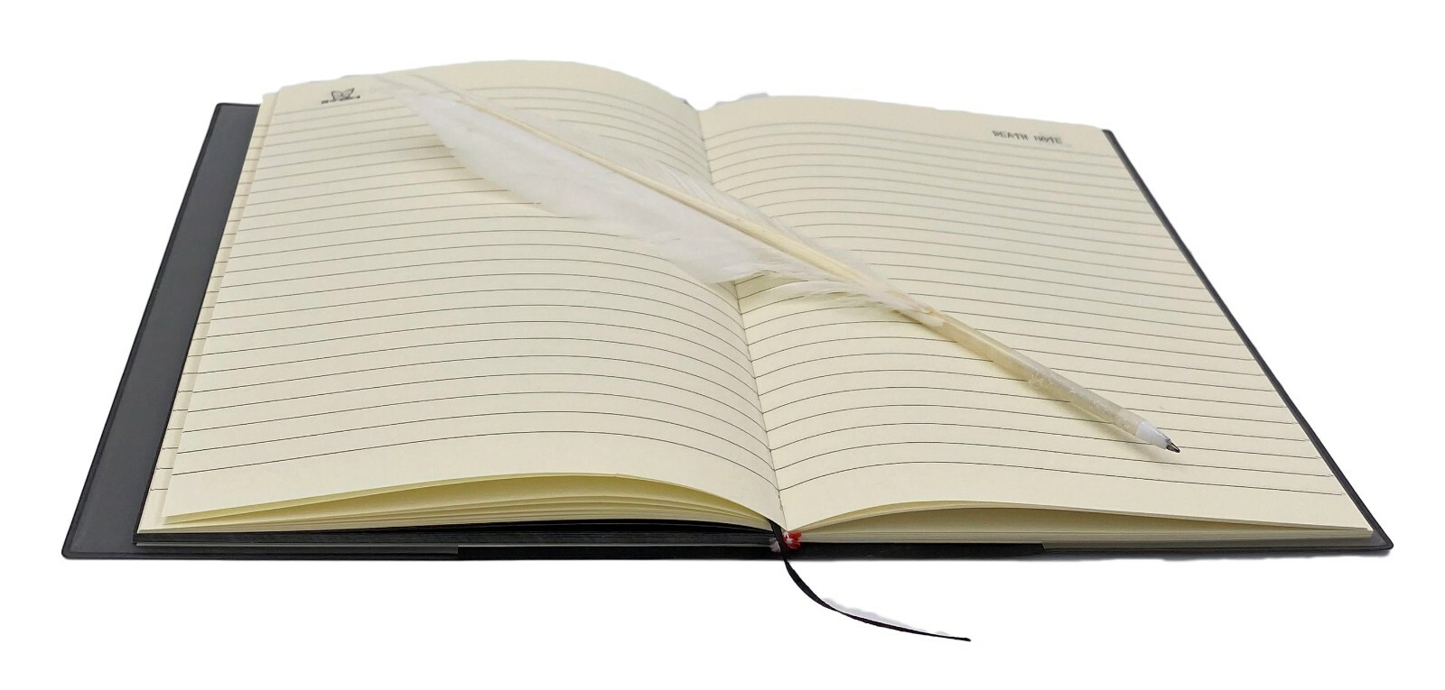 Goldenvalueable Anime Death Note Cosplay Notebook with Feather Pen and Bookmark