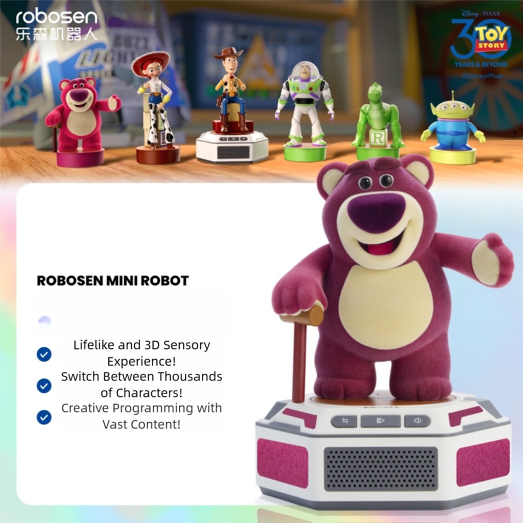 HIPLAY Robosen Mini Robot WALL·E + EVE + Base Action Figure Set