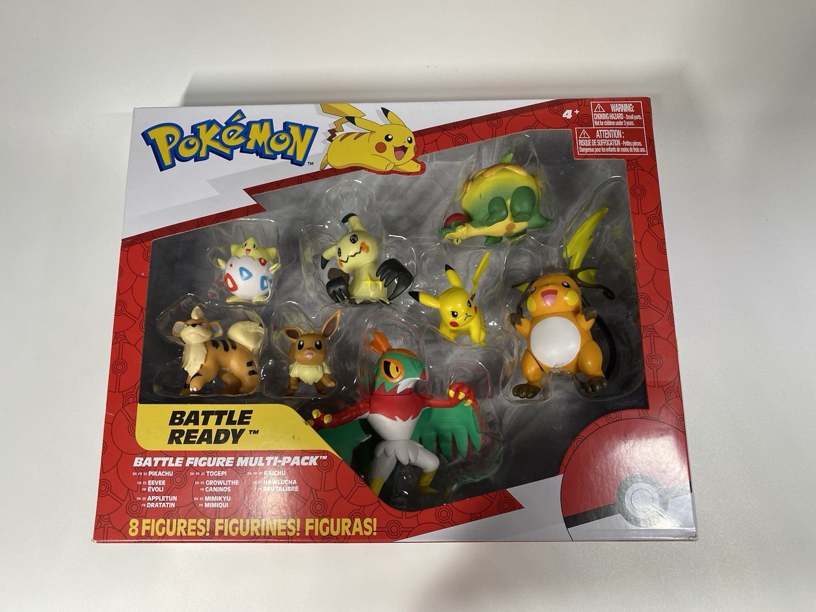Pokemon Battle Figure 8 Pack Features 2-Inch Pikachu