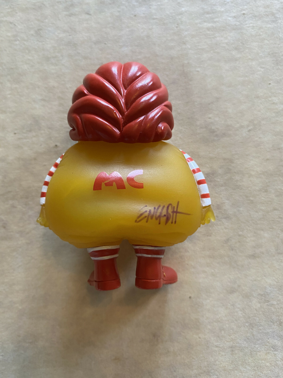 SIGNED Ron English Mc Supersized 4″ Vinyl Mini Figure 2008