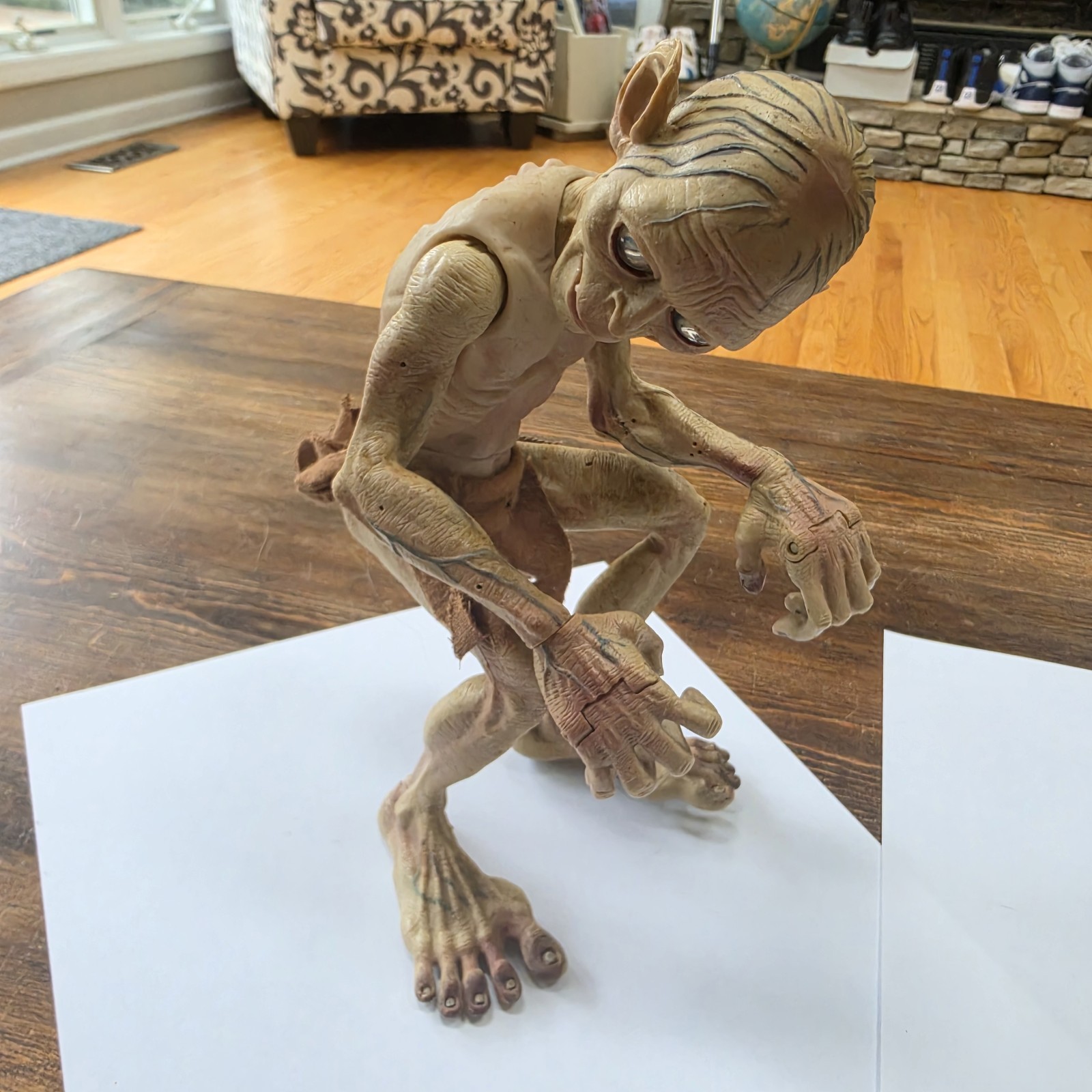 2003 Gollum Action Figure 10″ Hobbit Lord Of The Rings Movies Marvel Smaegol