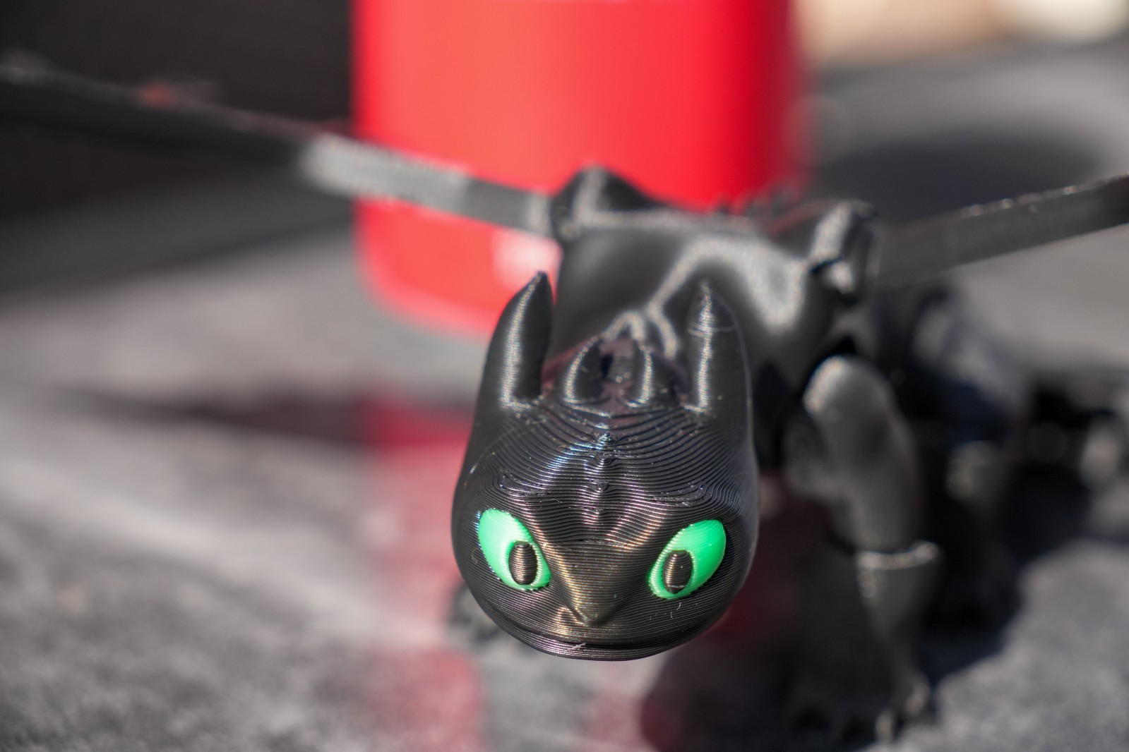 3D Printed How to Train Your Dragon Multicolor PLA Fully Articulated Custom