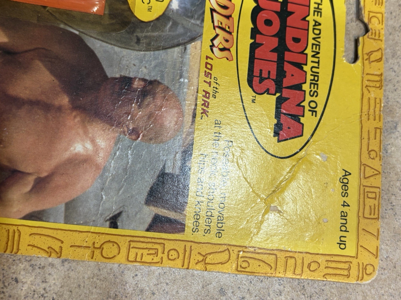 VINTAGE 1982 KENNER INDIANA JONES GERMAN MECHANIC SEALED MOC