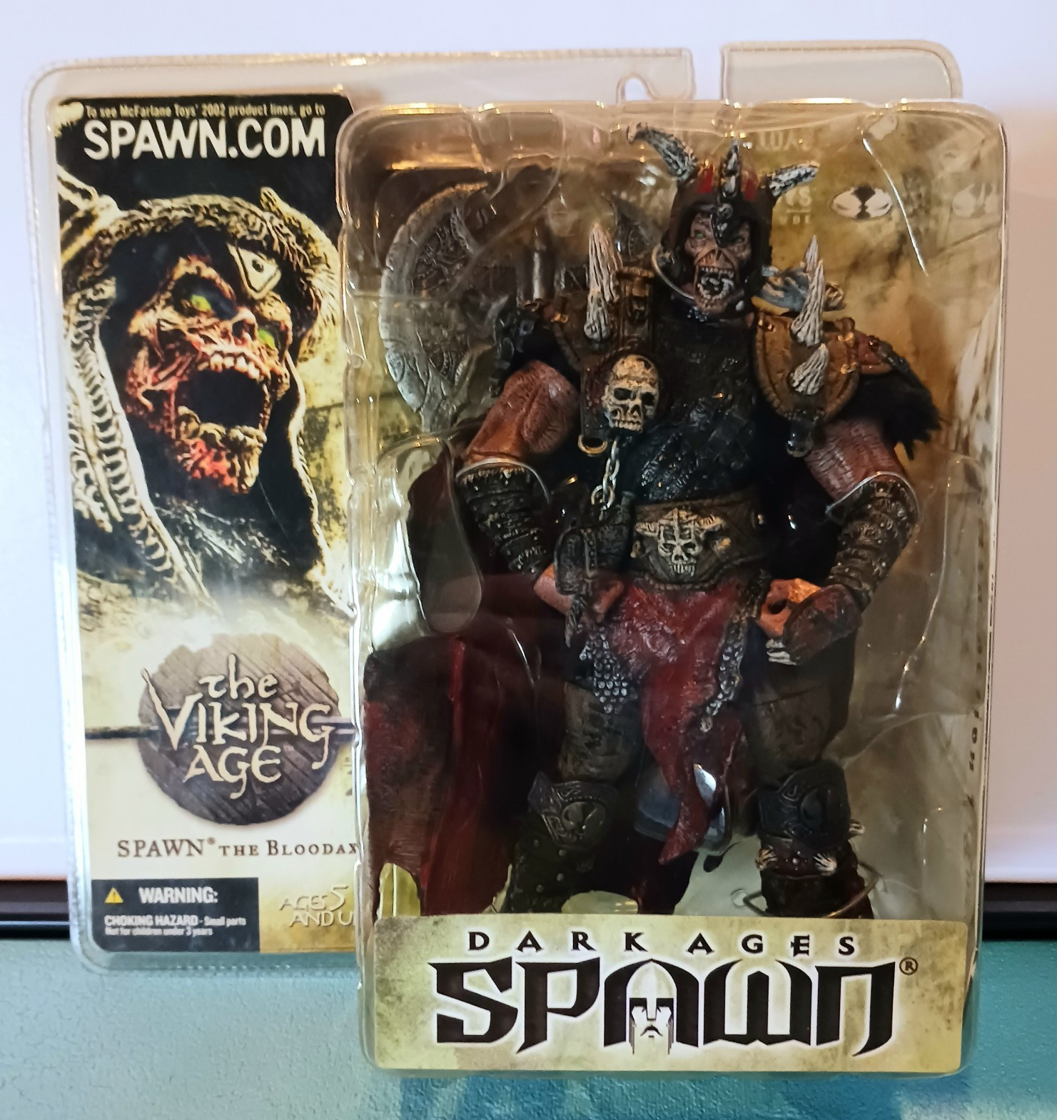 McFarlane Toys Spawn The Viking Age Spawn the Bloodaxe Boxed Vintage 2002