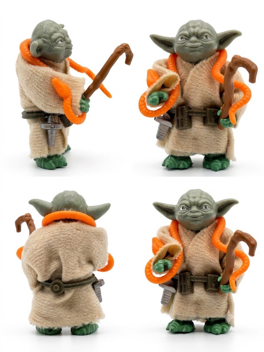 Star Wars Yoda Orange Snake Complete 1980 Vintage Kenner
