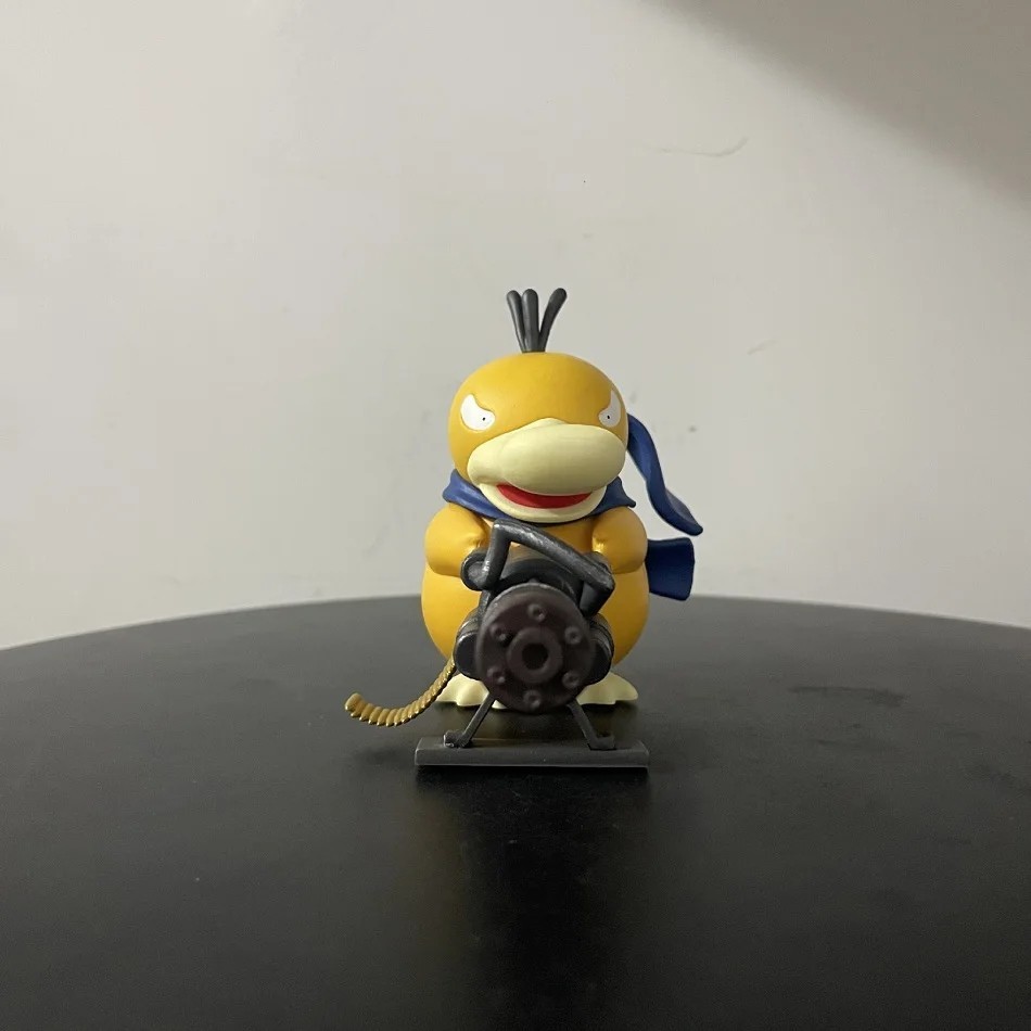 Trumpet Psyduck Gatling Gun Figure Toy Cute Duck Collection Figurine