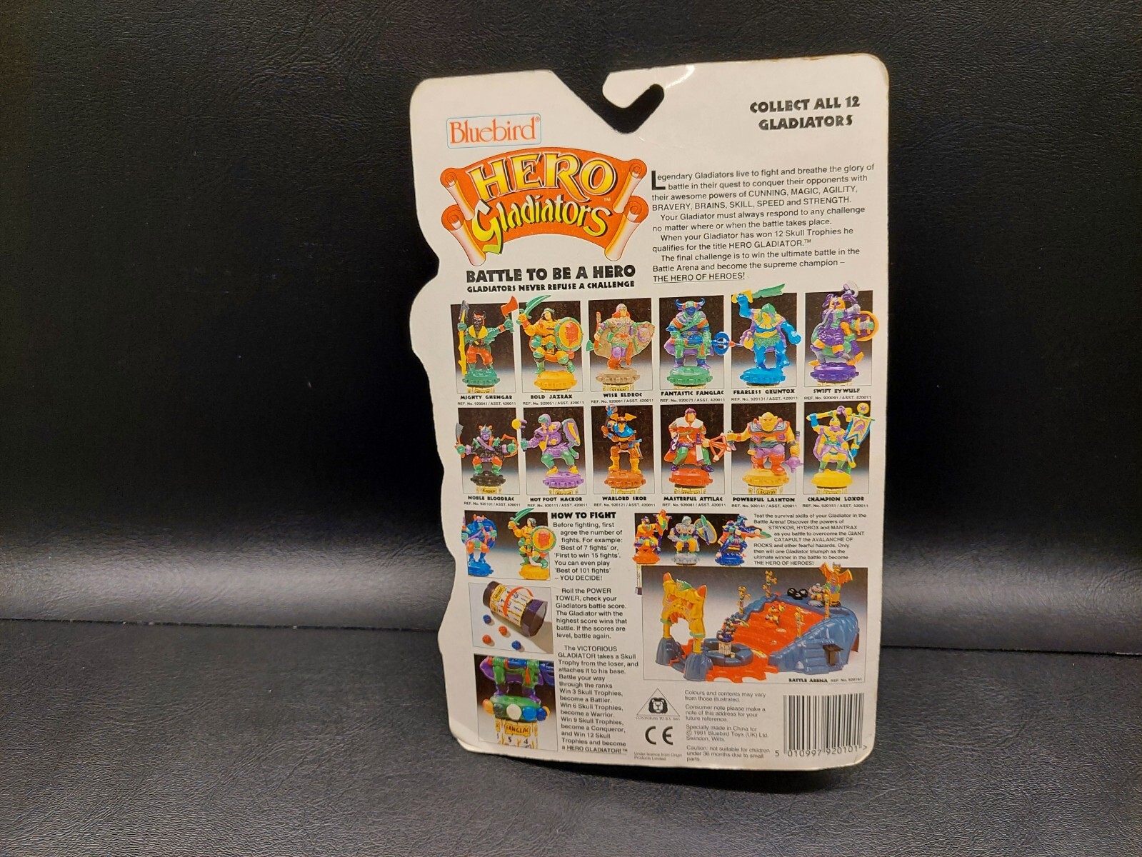 Vintage 1991 Bluebird Hero Gladiators Figure – Noble Bloodrac