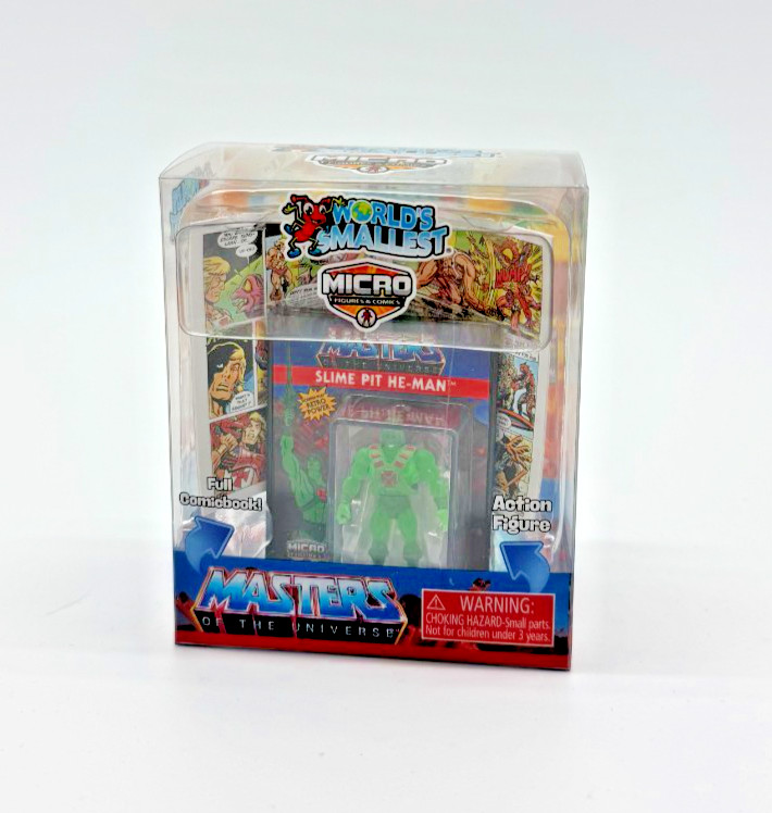 Super Impulse World’s Smallest Slime Pit He-Man Micro Figure & Comic – New –