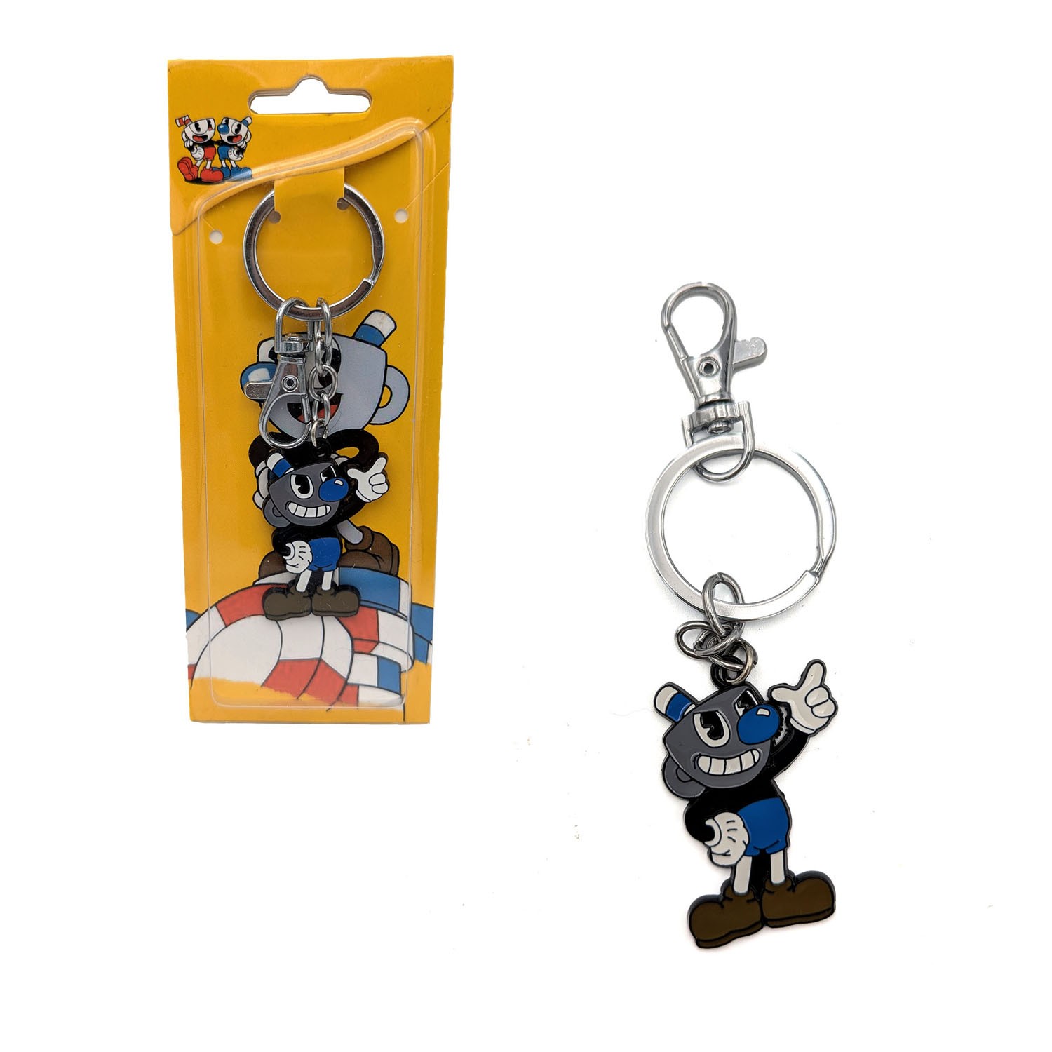 MUGMAN Cuphead 1.5 in. Key Chain (Video Games KeyChain Charm Pendant)