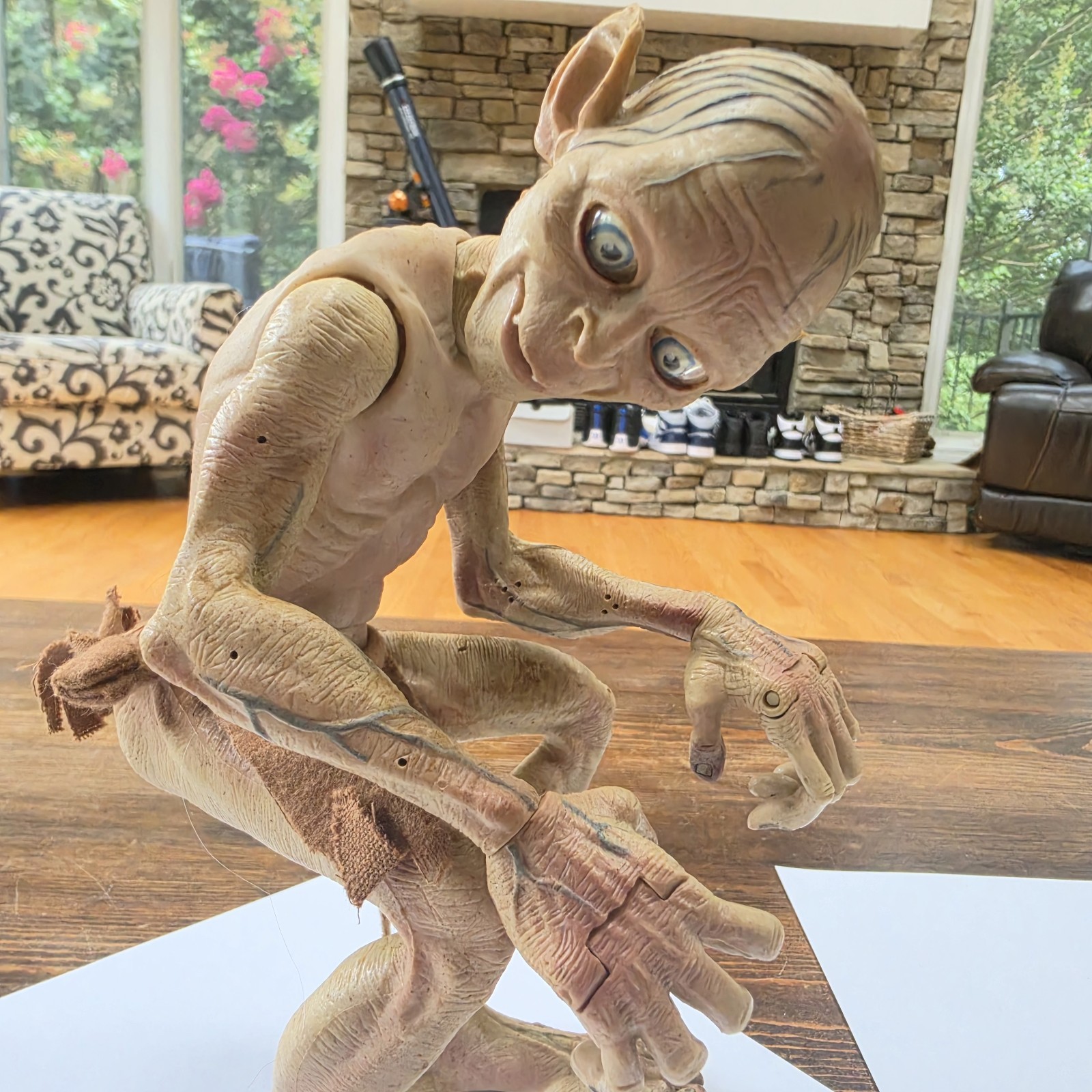 2003 Gollum Action Figure 10″ Hobbit Lord Of The Rings Movies Marvel Smaegol