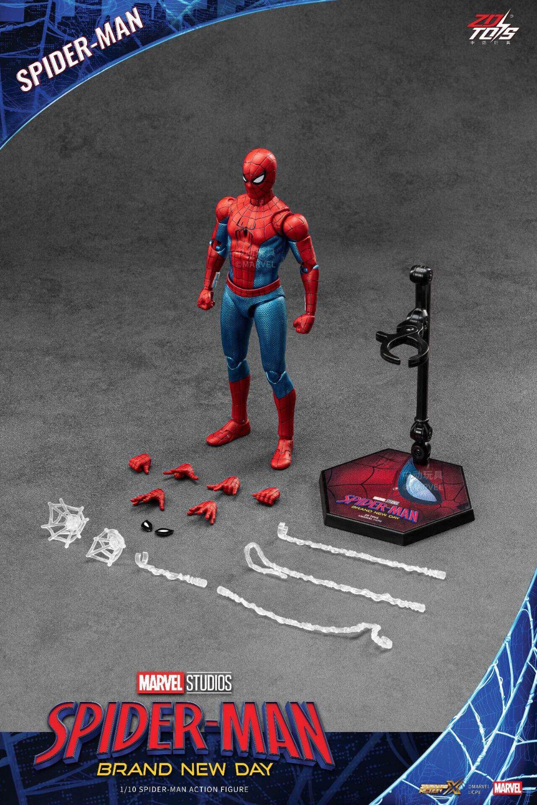 Presale ZD TOY SpiderMan Series Brand New Day Scarlet Spider Man Action Figure