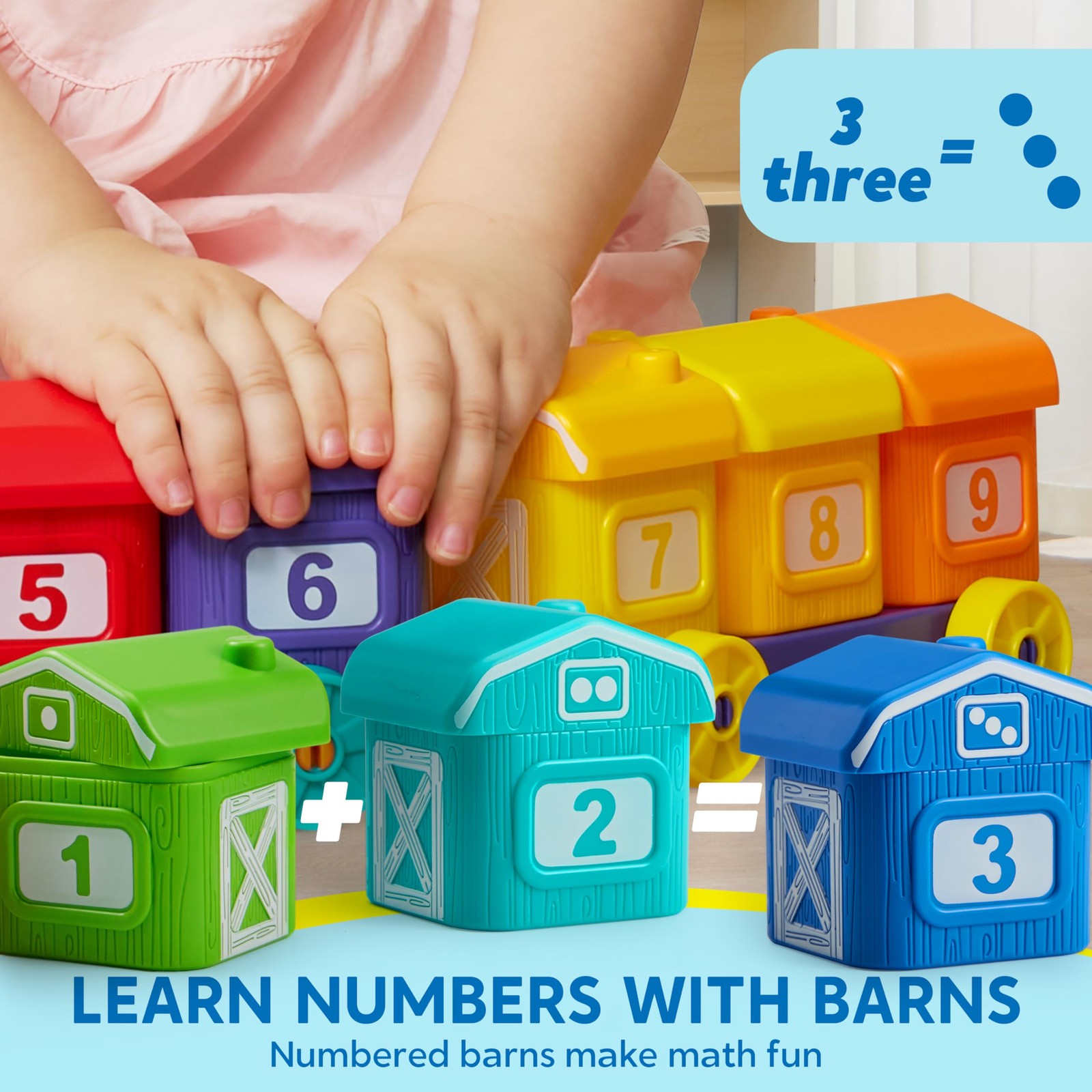 Learning Toy for Toddlers 1 2 3 Years Old, Counting, Matching & Sorting Monte…