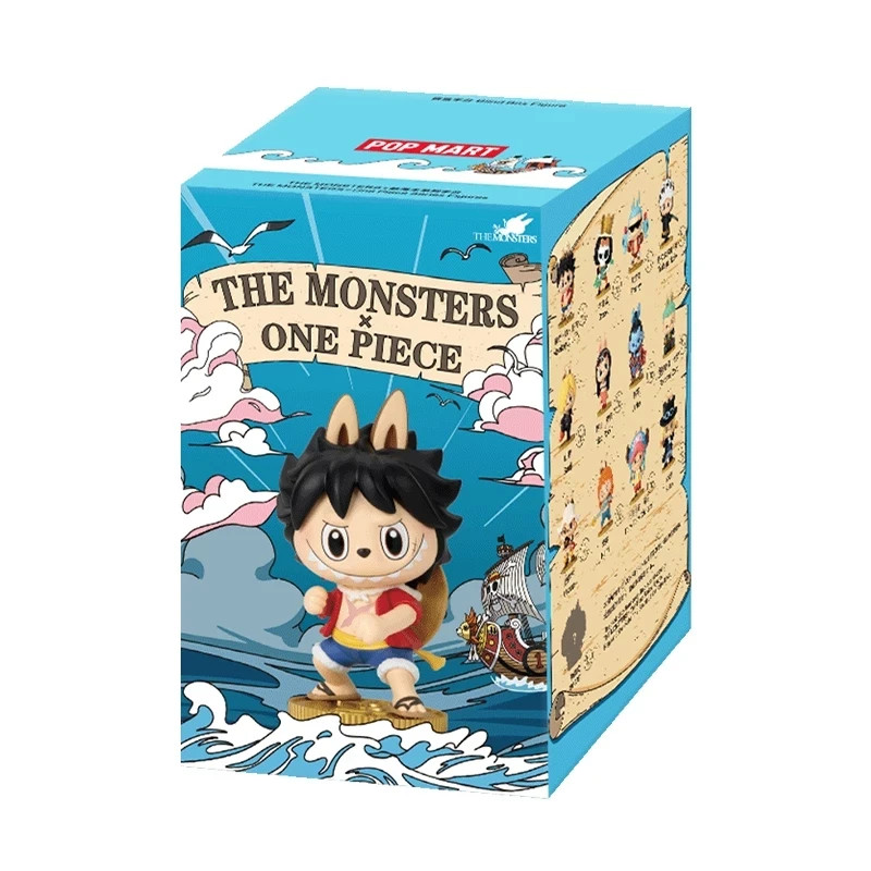 POP MART Labubu The Monsters x One Piece Figures Blind Box Action Toys Figure