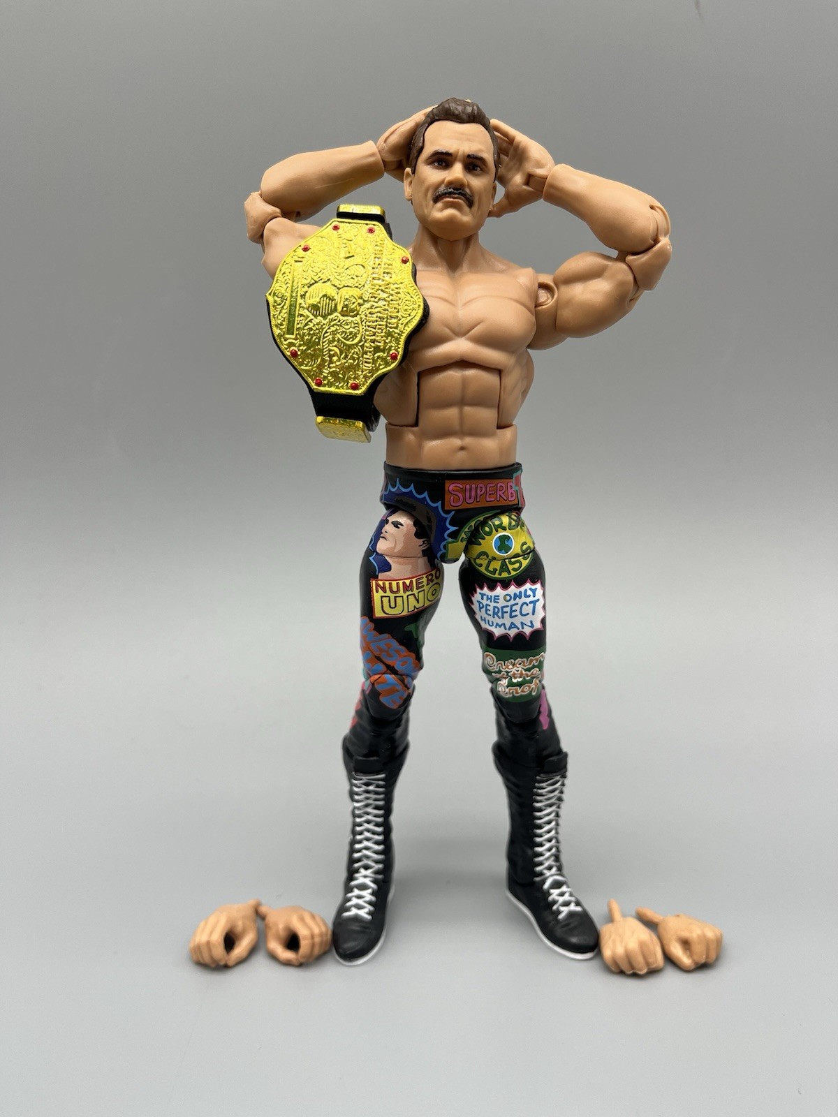 Rick Rude WWE Elite Legends 25 Figure WCW Big Gold Belt Red Ruby Edition