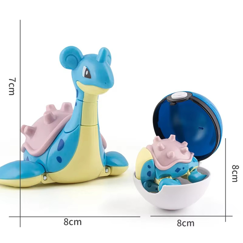 Pokemon Figures Toys Pocket Monsters Ball Model Pikachu Gengar Pokeball Dragonit
