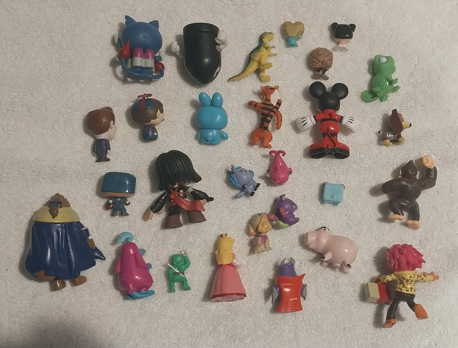 Vintage Mini Figures Assorted Characters Lot Of 25 PVC Vinyl Plastic 1980 1990s