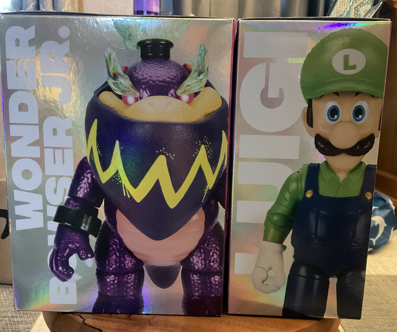 RARE! Super Mario Galaxy Wonder Bowser Jr. & Luigi Action Figures, set of 2, NIB