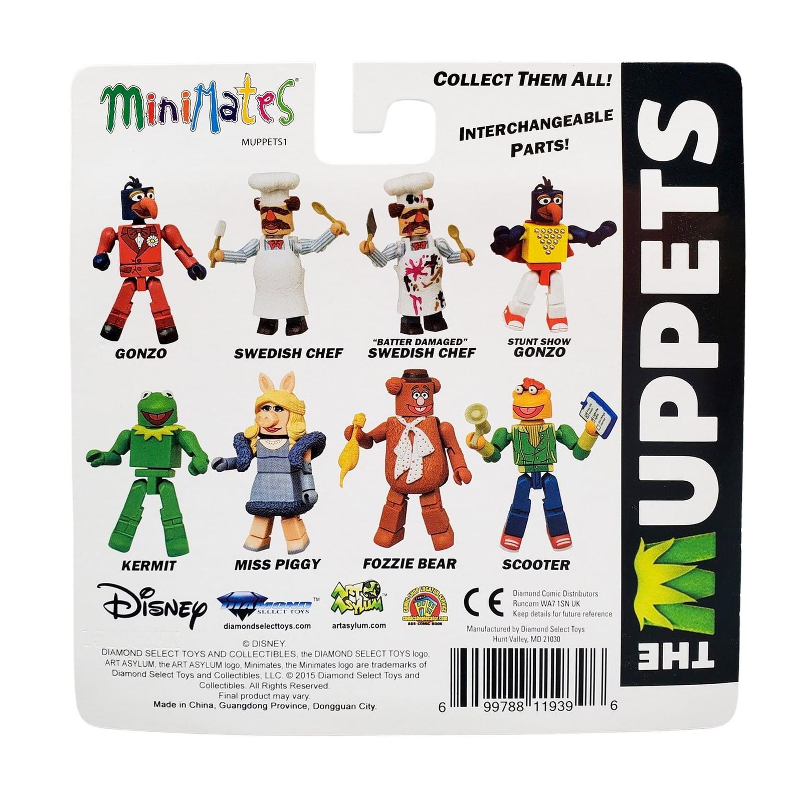 Muppets Minimates S1 2-Pack: Stunt Show Gonzo & Batter Damaged Swedish Chef