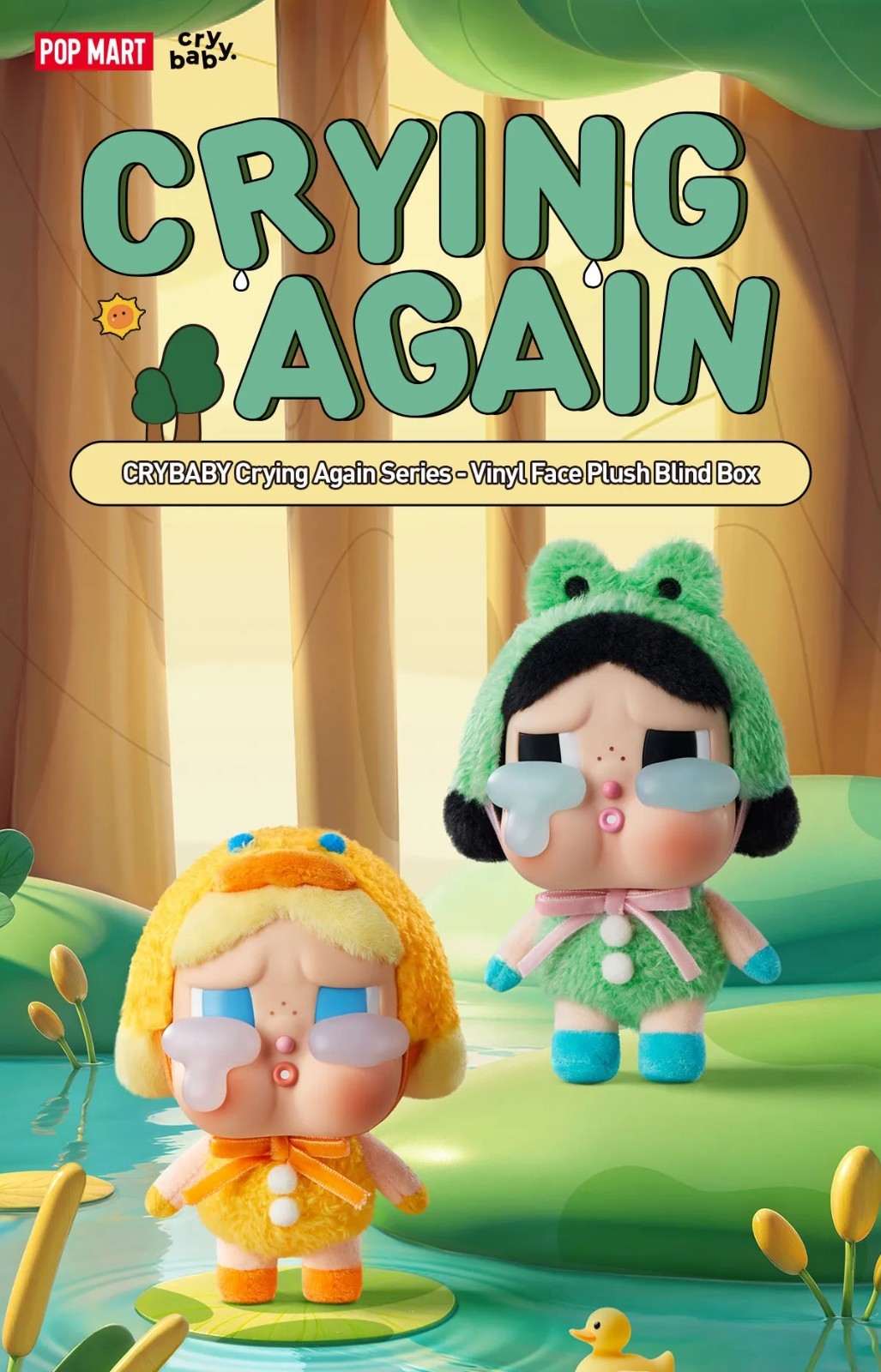 POP MART x Crybaby Crying Again Series Confirmed Figure Dolls Toy Open Box